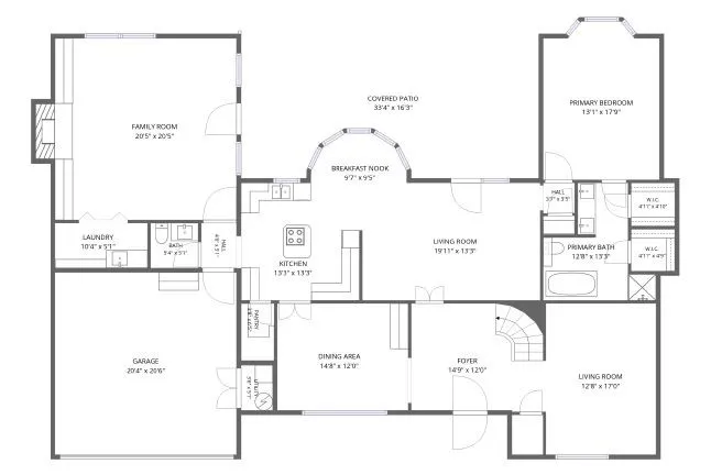 Downstairs Floor plan