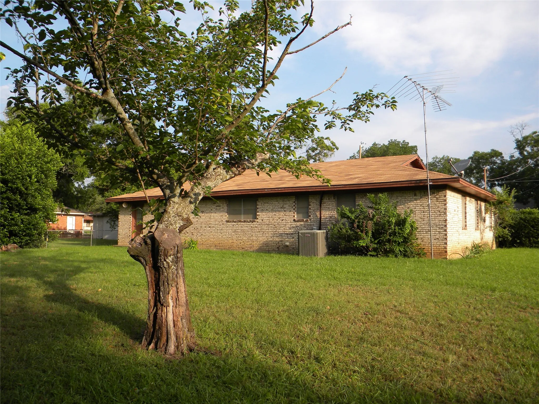 Back Yard view from South East side of lot