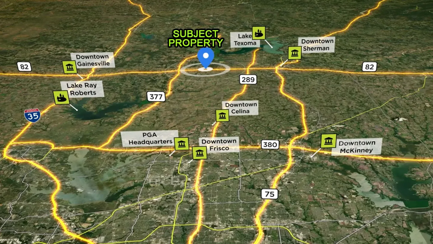 Location Map. Identifying the geographical position of the property relative to surrounding areas and infrastructure
