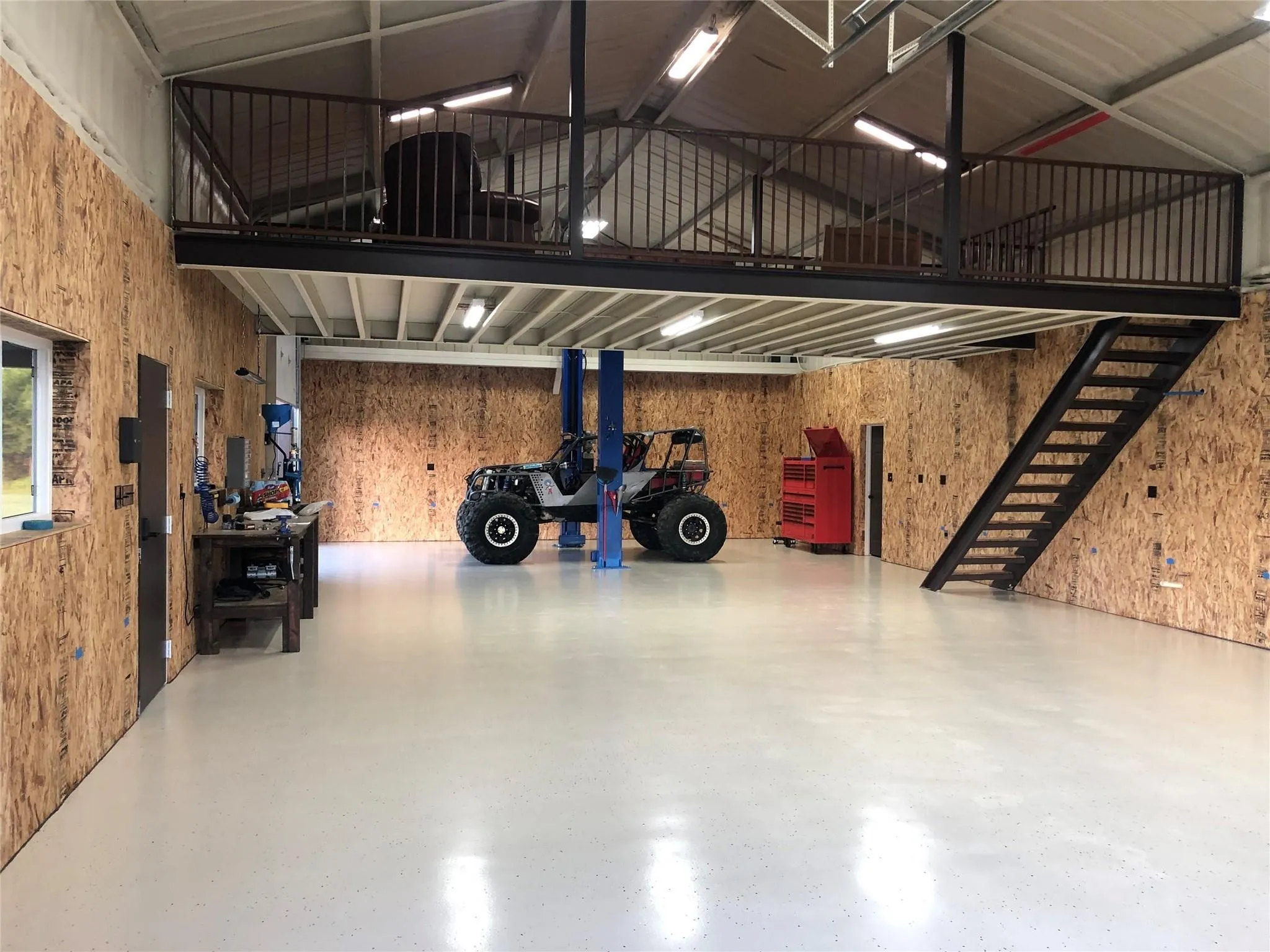 The loft makes a great office, man cave, or get-away space.