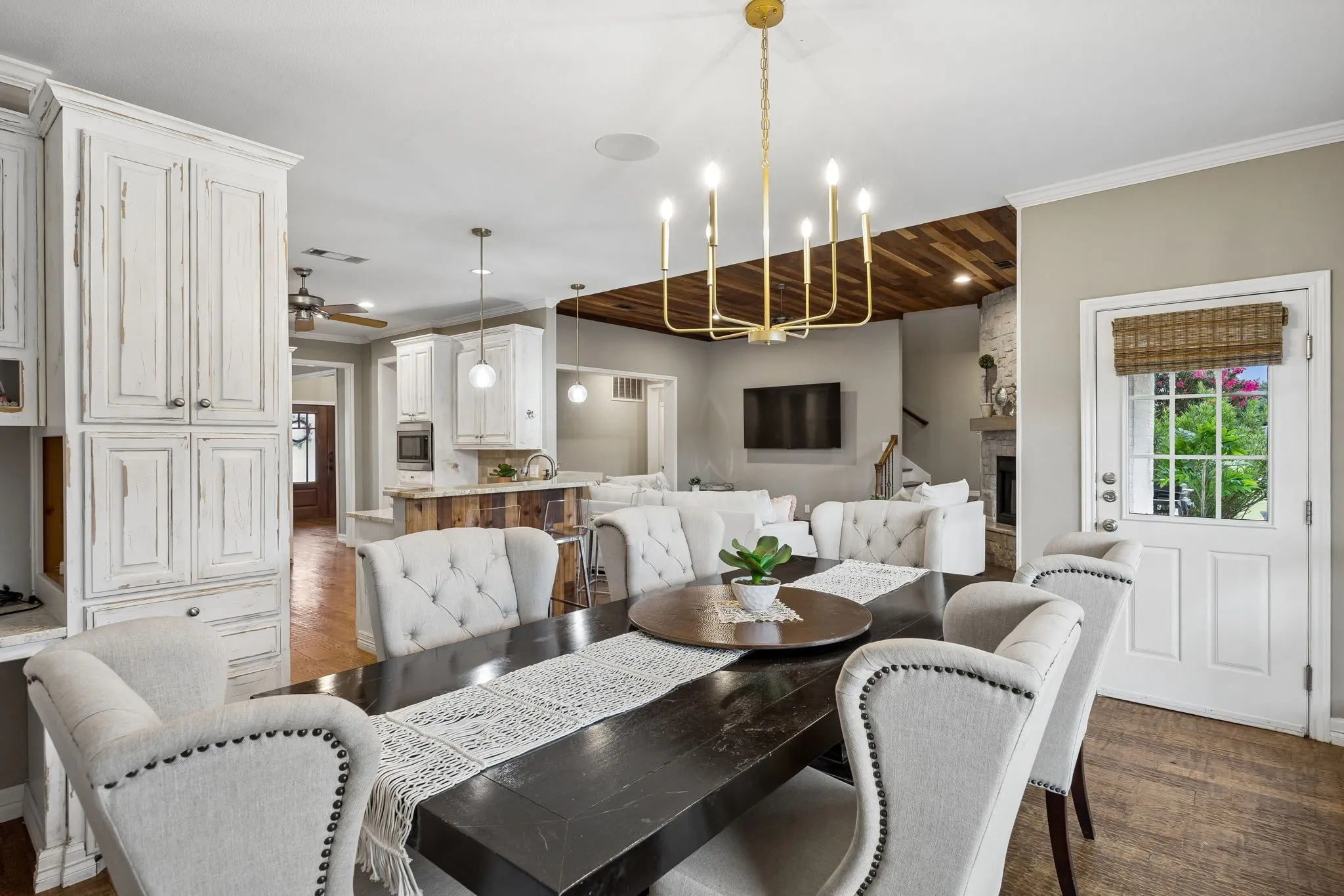 The flow from kitchen to dining to living room is perfect for families and entertaining.