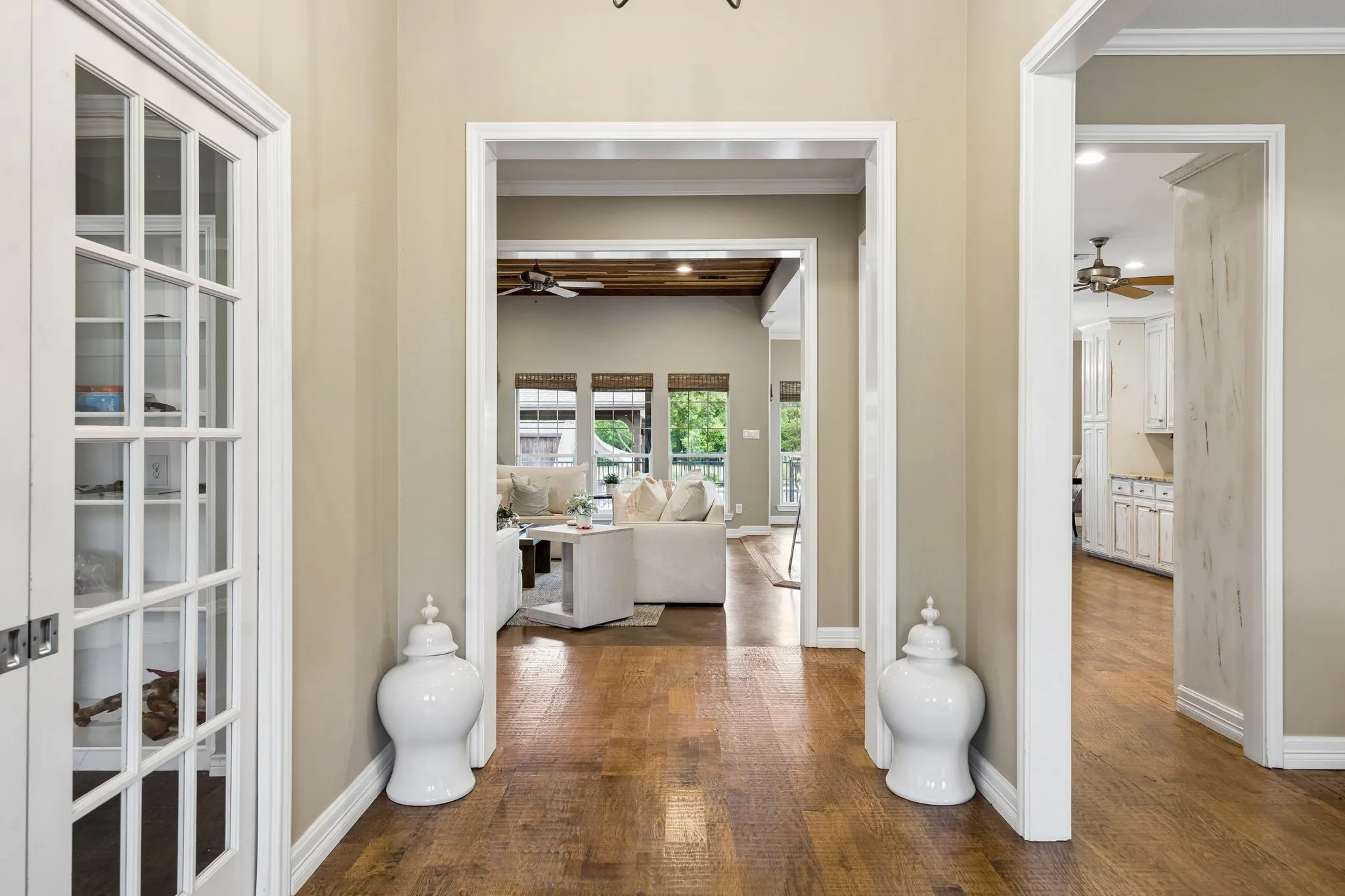 Welcome home... cozy and comfortable with great sight lines to the backyard.