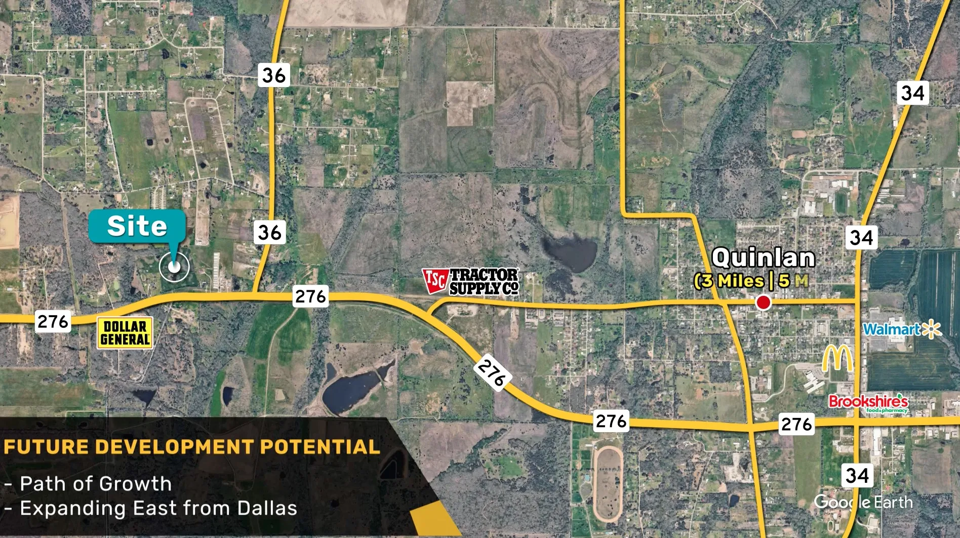 Site Location Map. Illustrating the property's position relative to local roads and commercial establishments