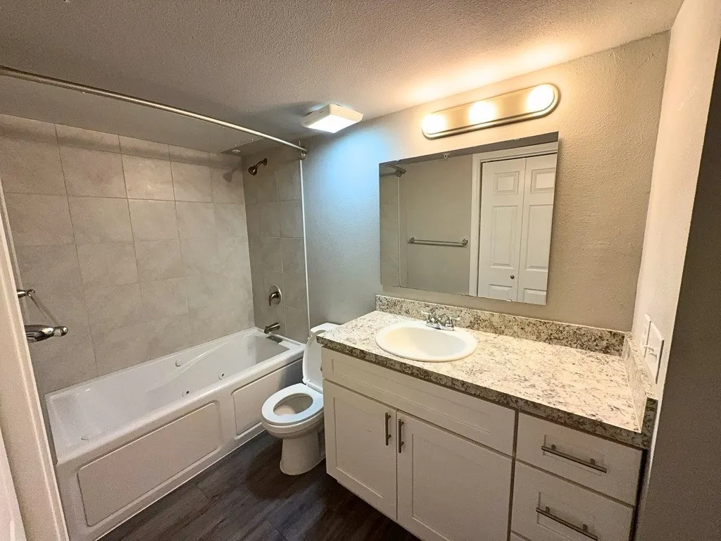 Full bath with tub-shower