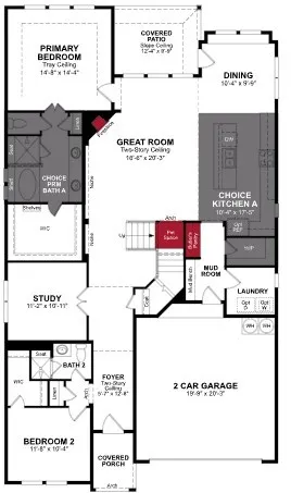 Beazer Homes Whitewing Trails Summerfield Floorplan.