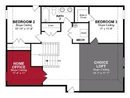 Beazer Homes Whitewing Trails Parker Floorplan.