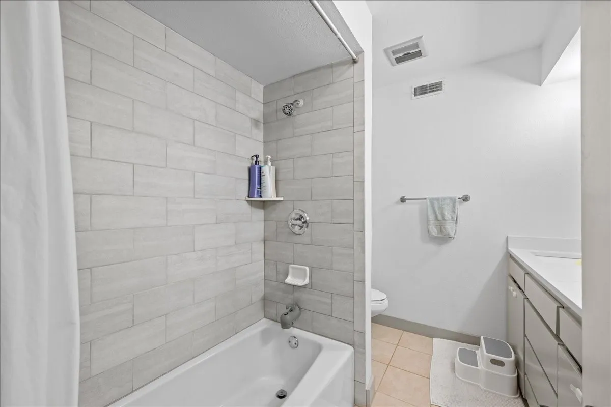 remodeled secondary bath