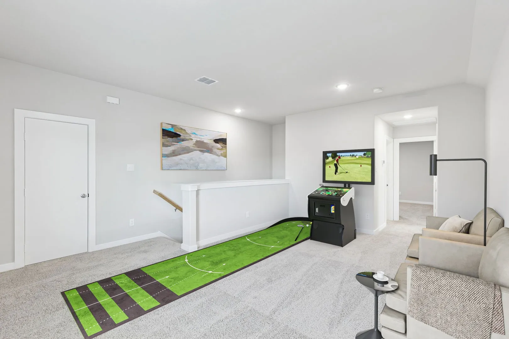 Game Room in the Haylee home plan by Trophy Signature Homes - REPRESENTATIVE PHOTO