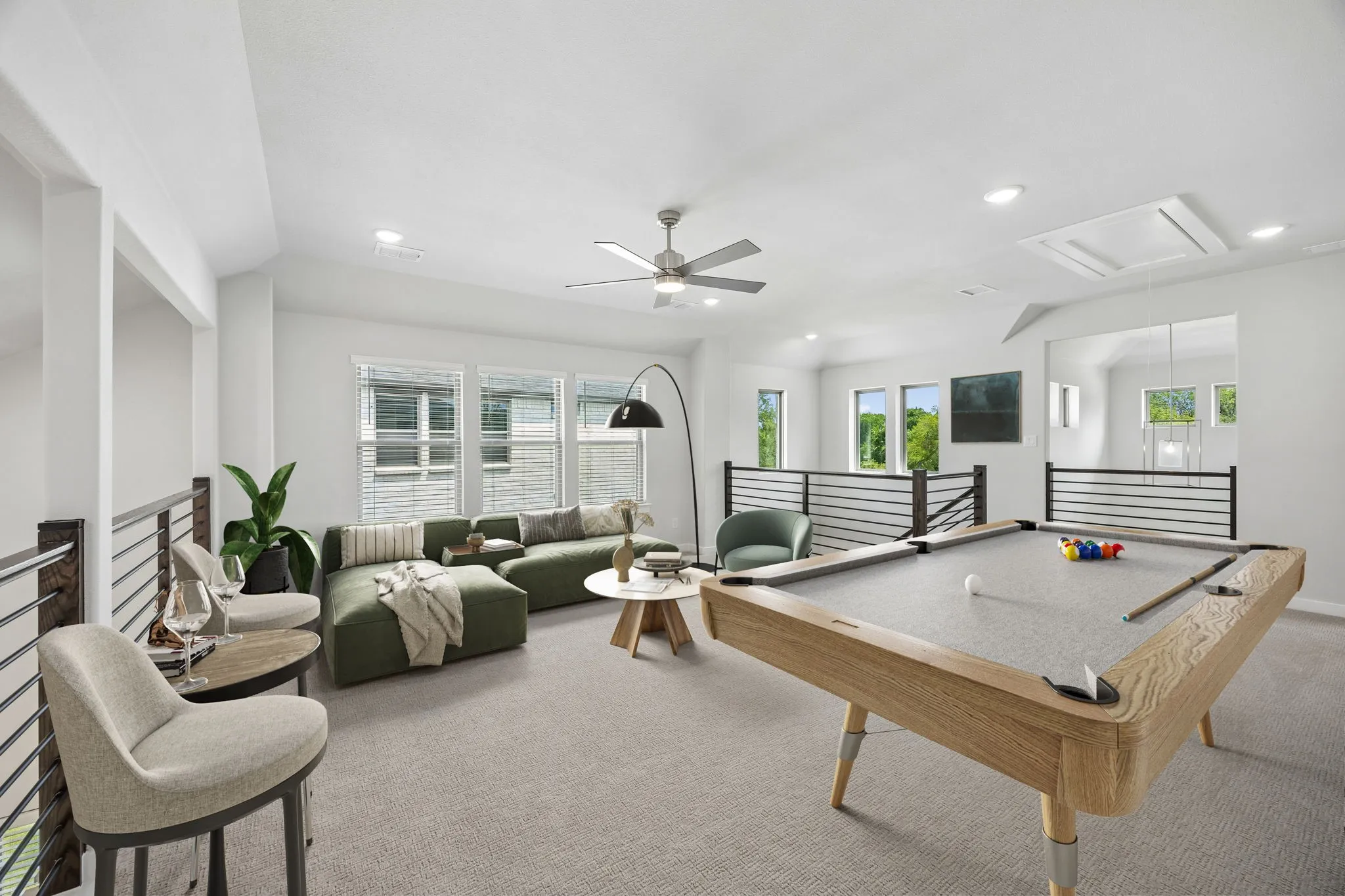 Game Room in the Picasso II home plan by Trophy Signature Homes – REPRESENTATIVE PHOTO