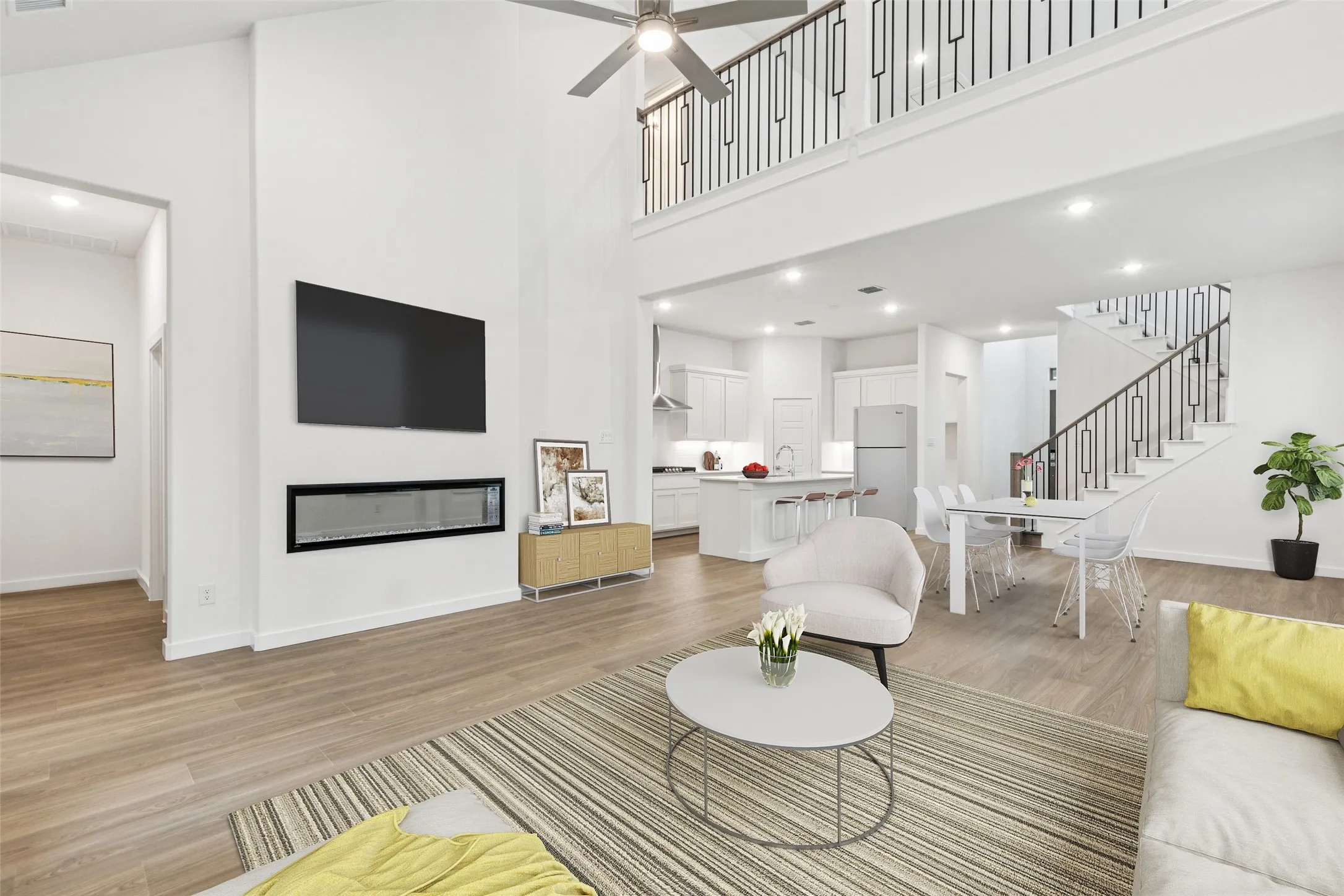 Living Room in the Picasso II home plan by Trophy Signature Homes – REPRESENTATIVE PHOTO