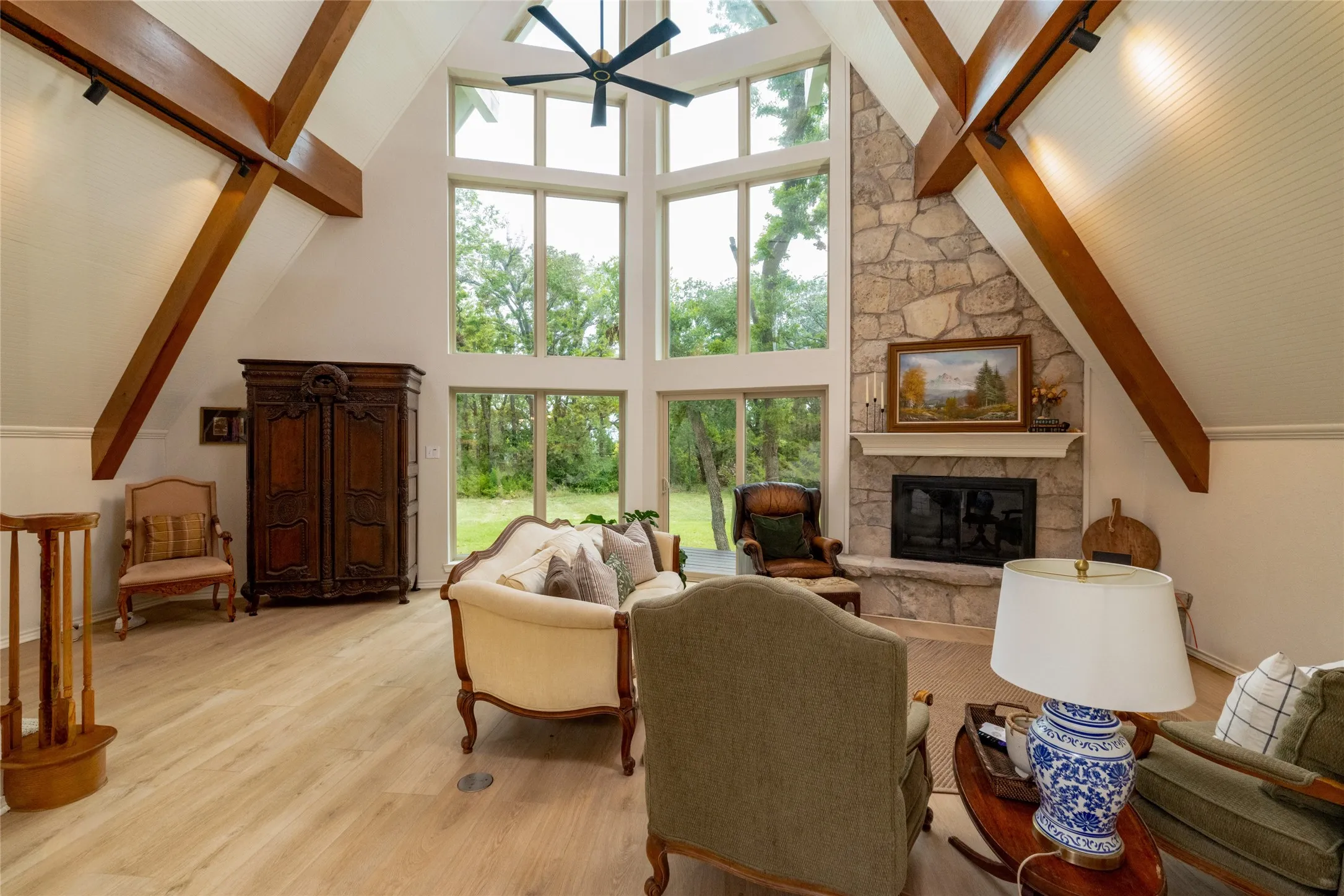 Schedule a tour to explore the custom cabinetry work and the layers of extensive lighting upgrades.