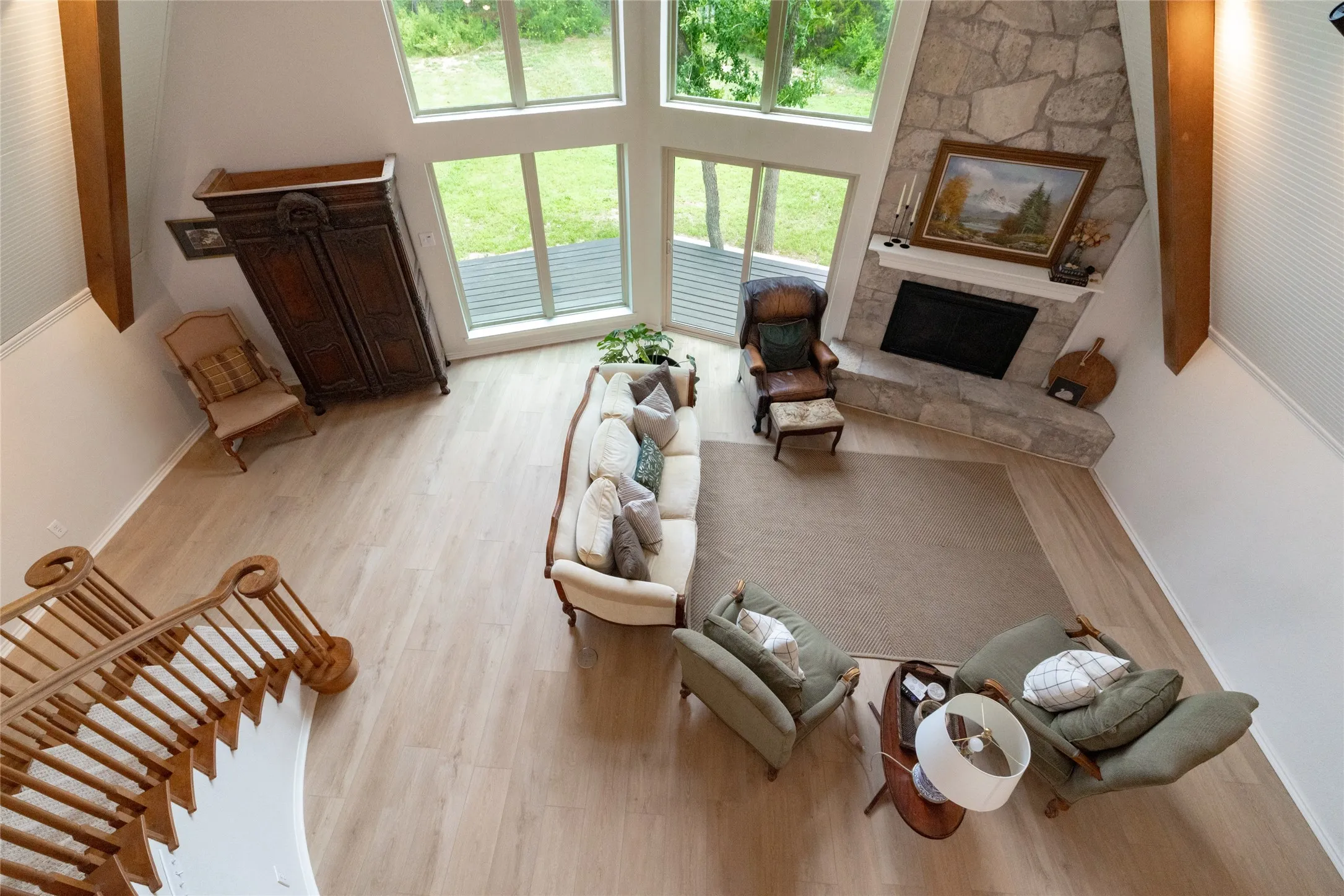 The vibe in the Loft and the view of the Great Room sets this home apart.  You will not find this level of craftsmanship and attention to detail any where else at this price point.