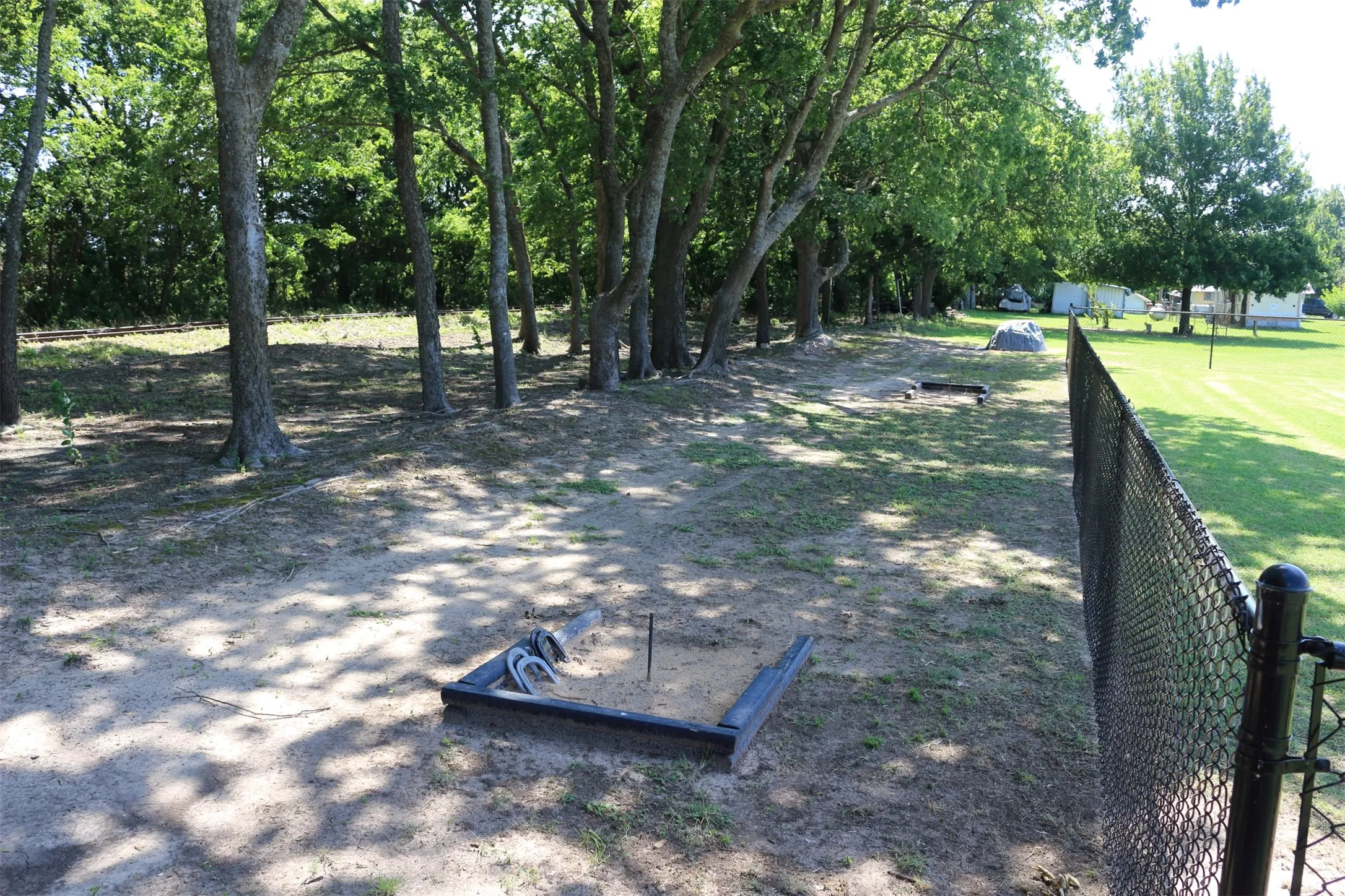 Area in the back of the park