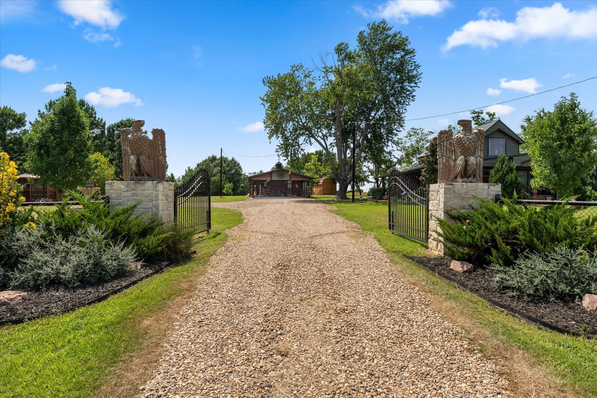 Front Gate and columns