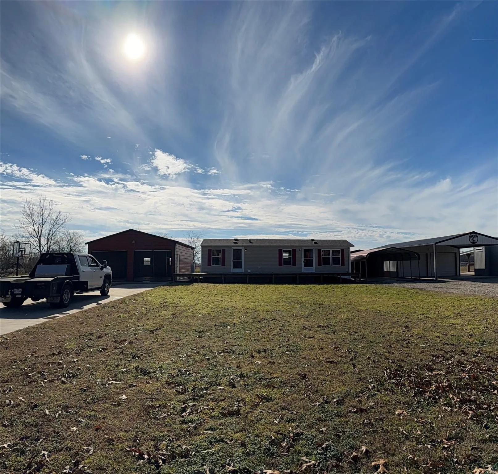 2 car gargage AND enclosed carport additional parking