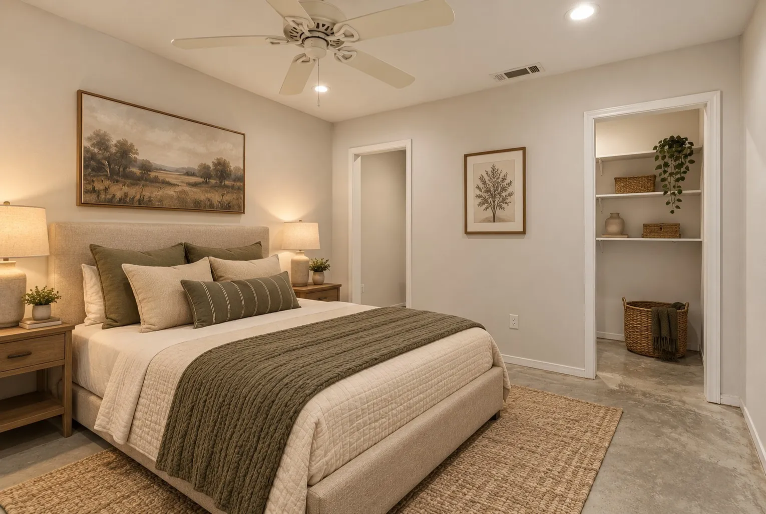 Virtually Staged ADU Bedroom
