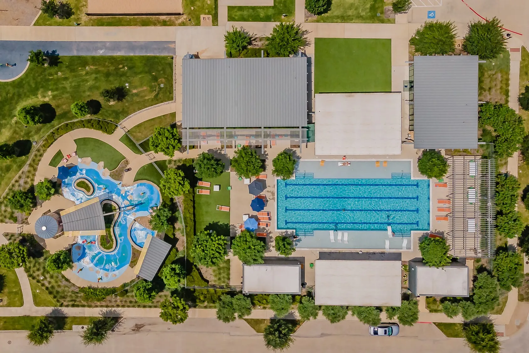 Community Pool across the street
