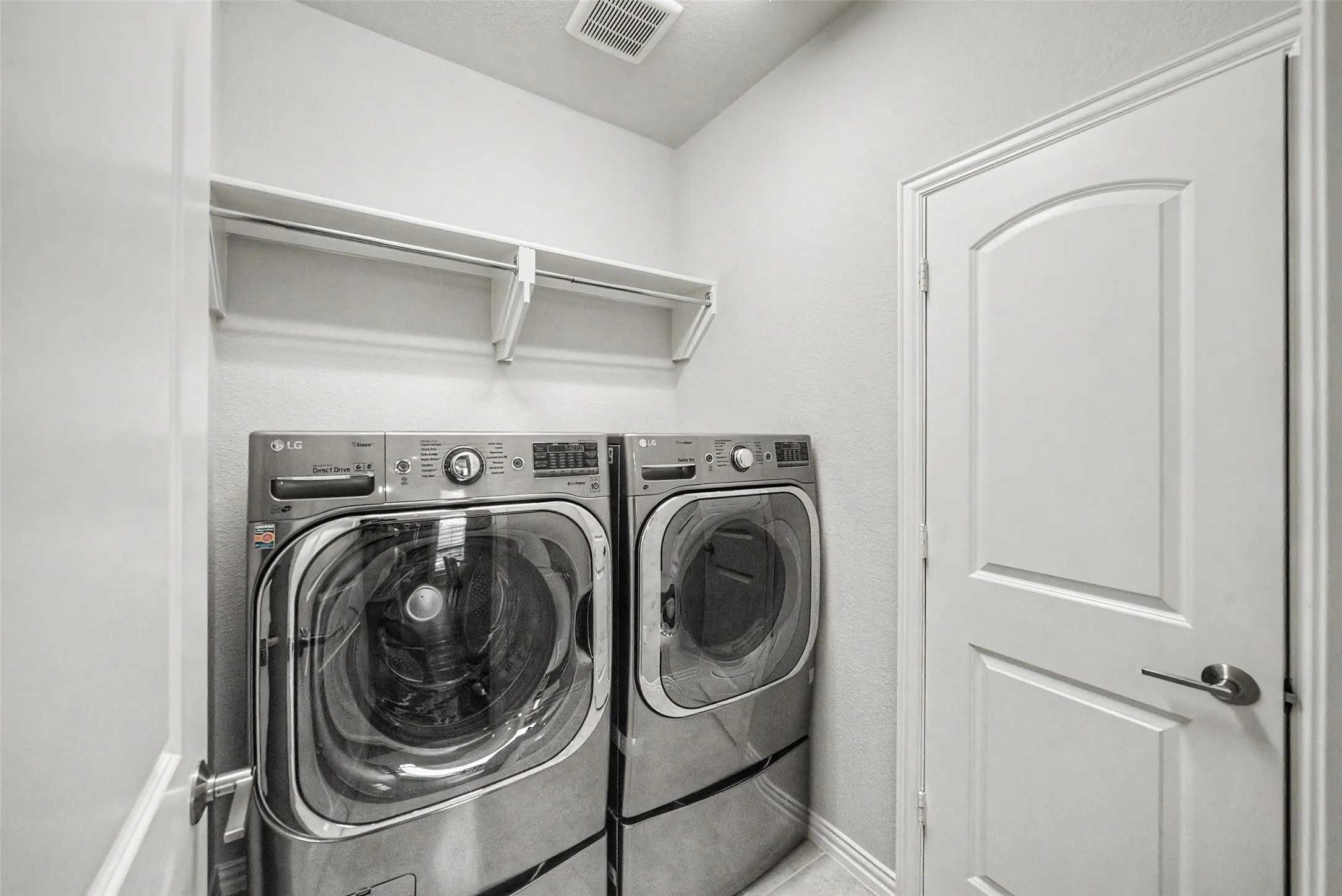 Linen closet in laundry