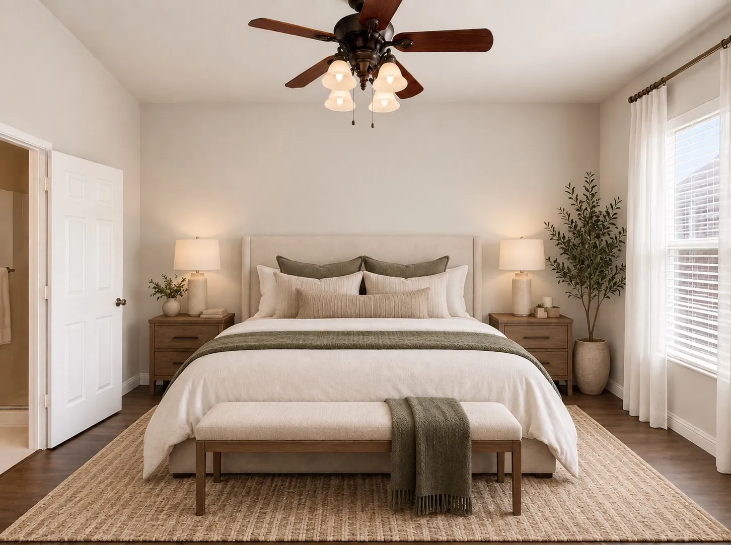 Virtually staged primary living room