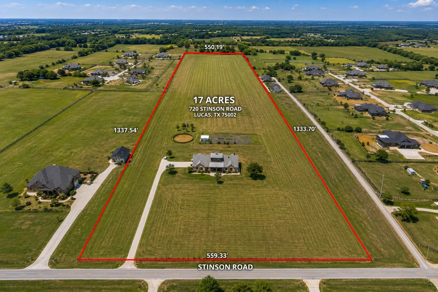 Improved Land For Sale in Collin County , 720 Stinson Road, Lucas, Texas 75002, 0, 0, Garage spaces, 0 Sqft, built in 2001, mls#21316662, Real Estate Agent in Lucas, Homes For Sale in Collin county, Homes For Sale in Lucas, Realtor in Lucas Texas, Real Estate Brokerage Independent Realty Texas, Luminita Cordes Realtor