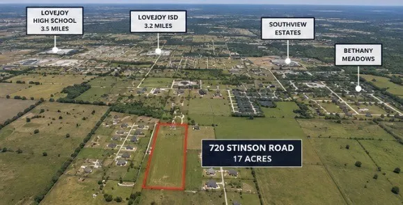 Improved Land For Sale in Collin County , 720 Stinson Road, Lucas, Texas 75002, 0, 0, Garage spaces, 0 Sqft, built in 2001, mls#21316662, Real Estate Agent in Lucas, Homes For Sale in Collin county, Homes For Sale in Lucas, Realtor in Lucas Texas, Real Estate Brokerage Independent Realty Texas, Luminita Cordes Realtor