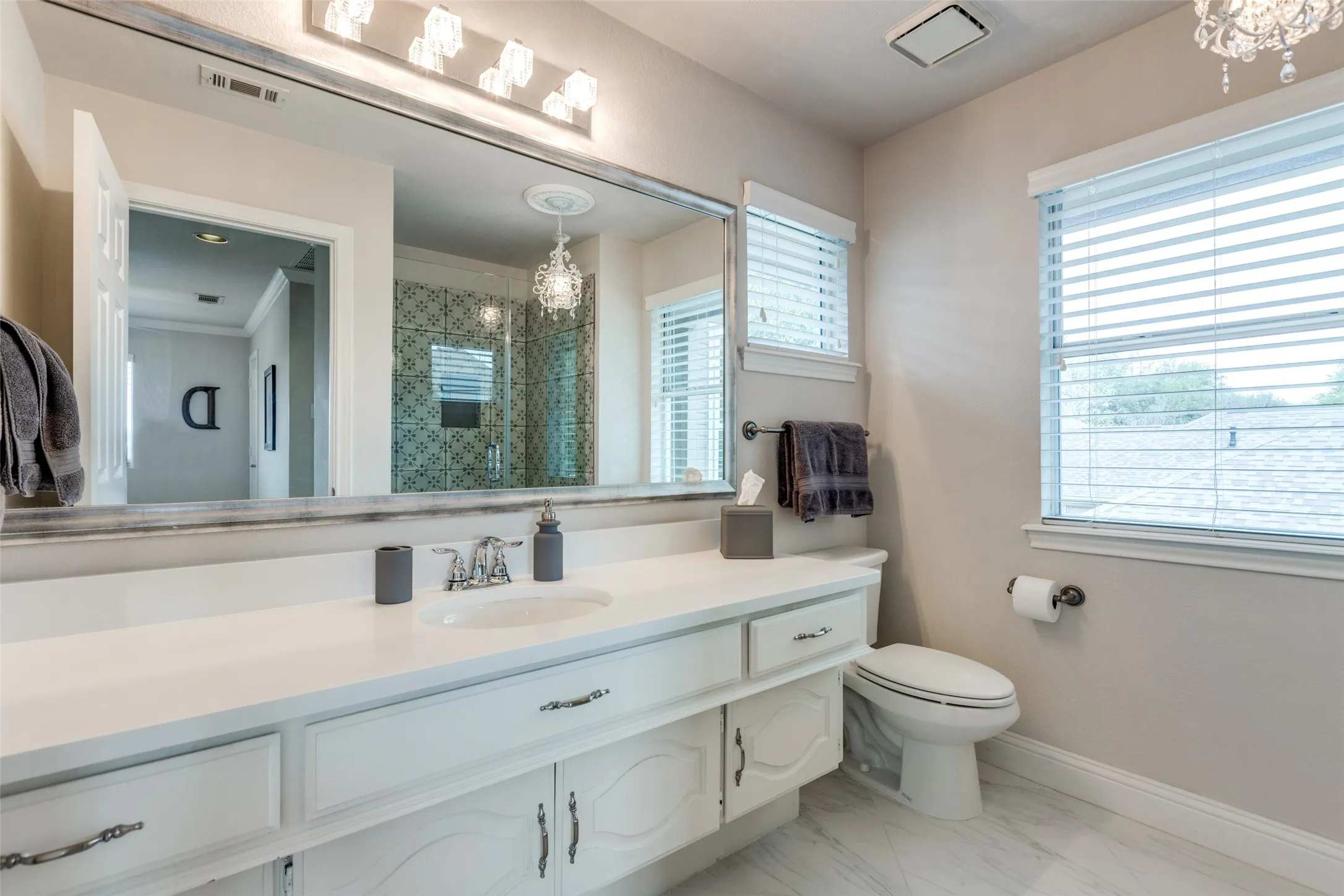updated secondary bathroom