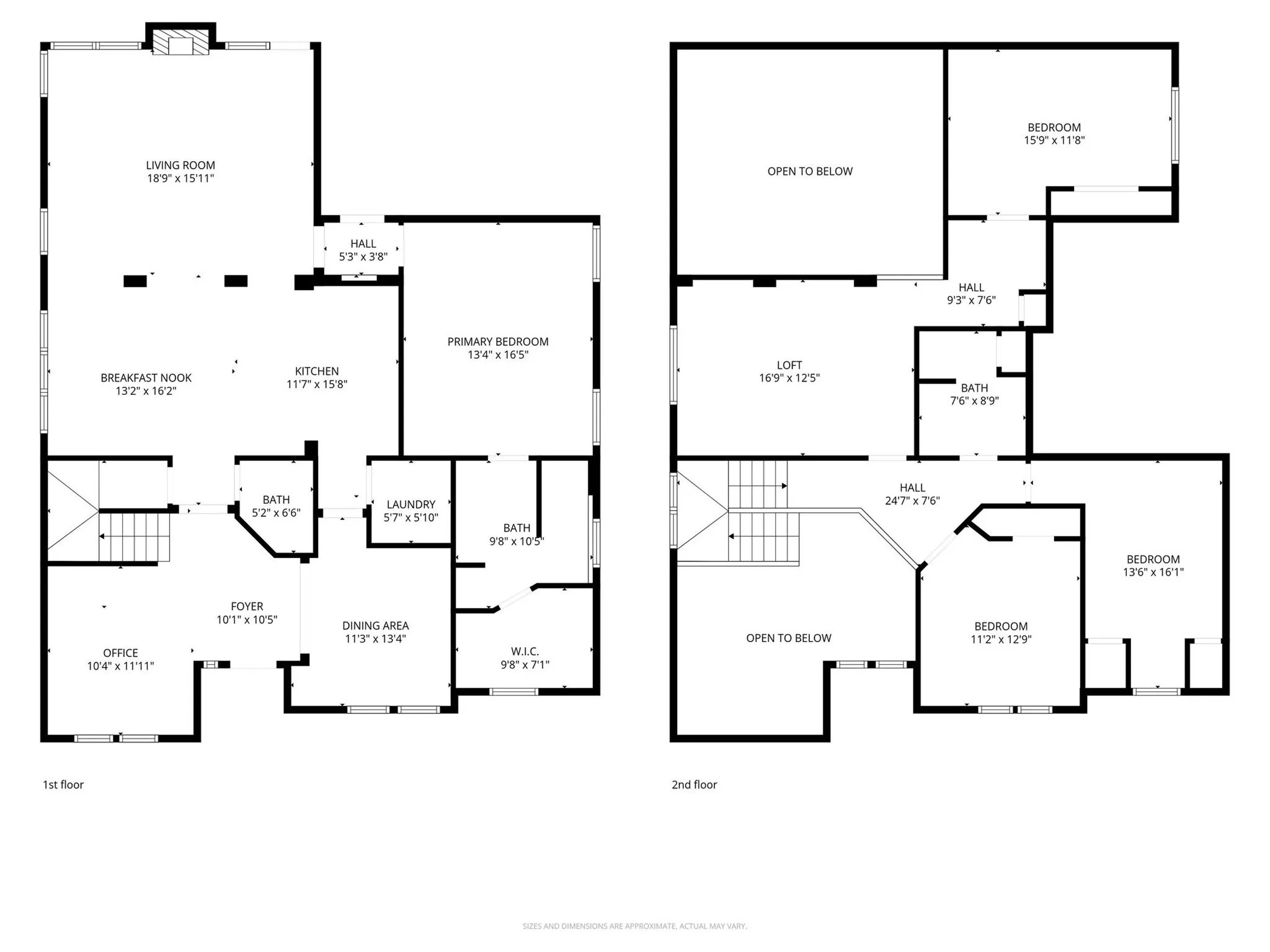 2 Story floor plan