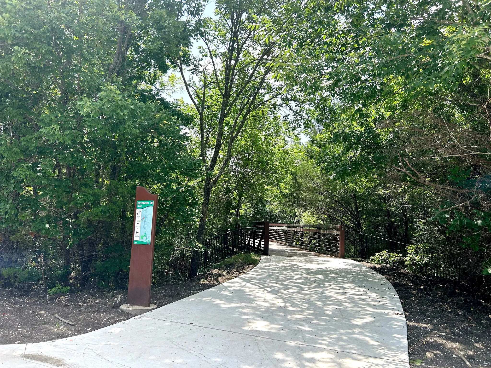 Cottonwood Trail not far from the house.