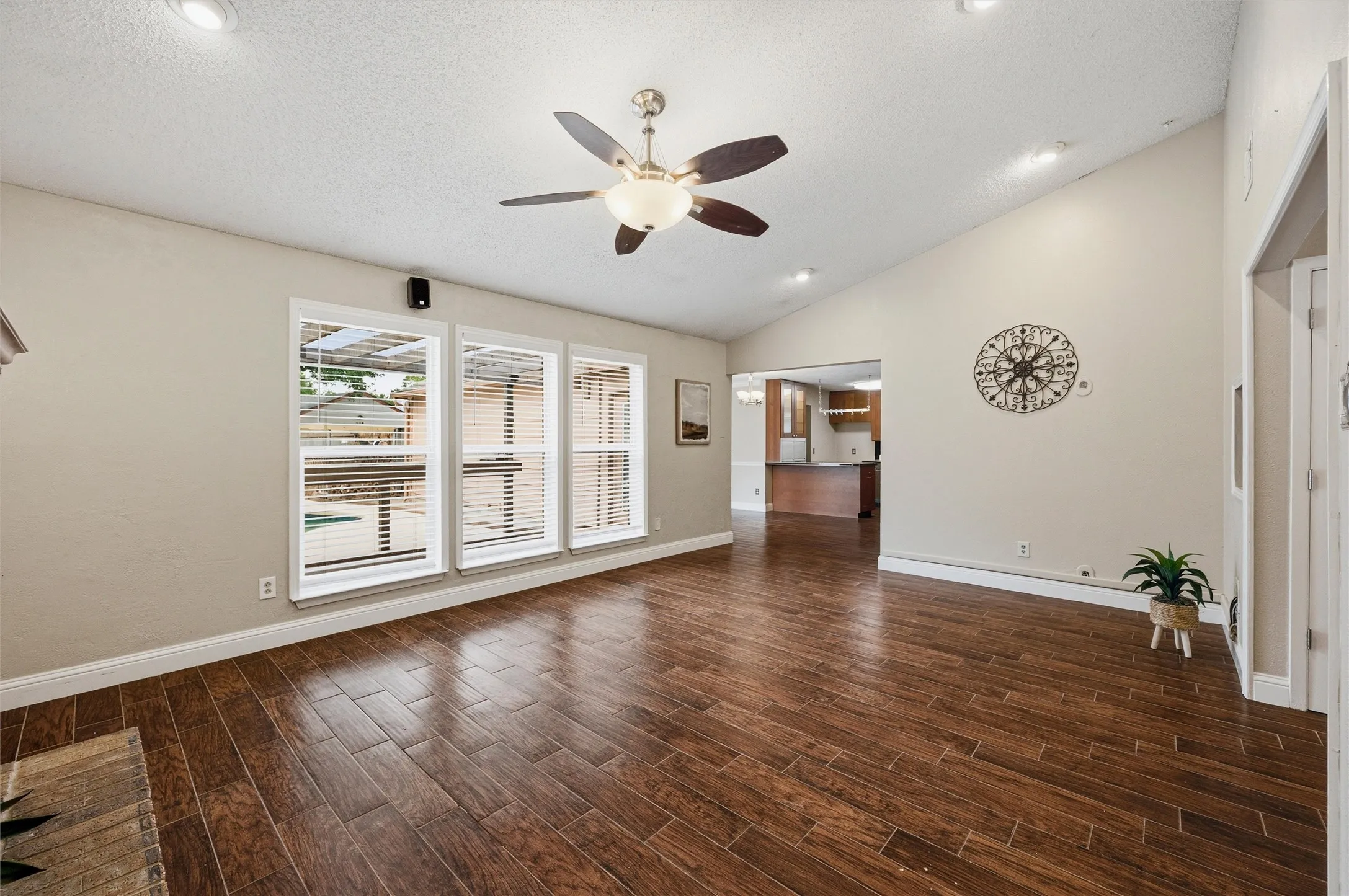 Windows provide lots of natural light.