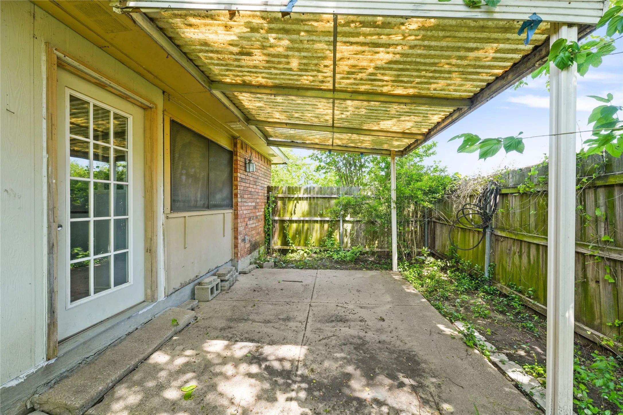View of patio