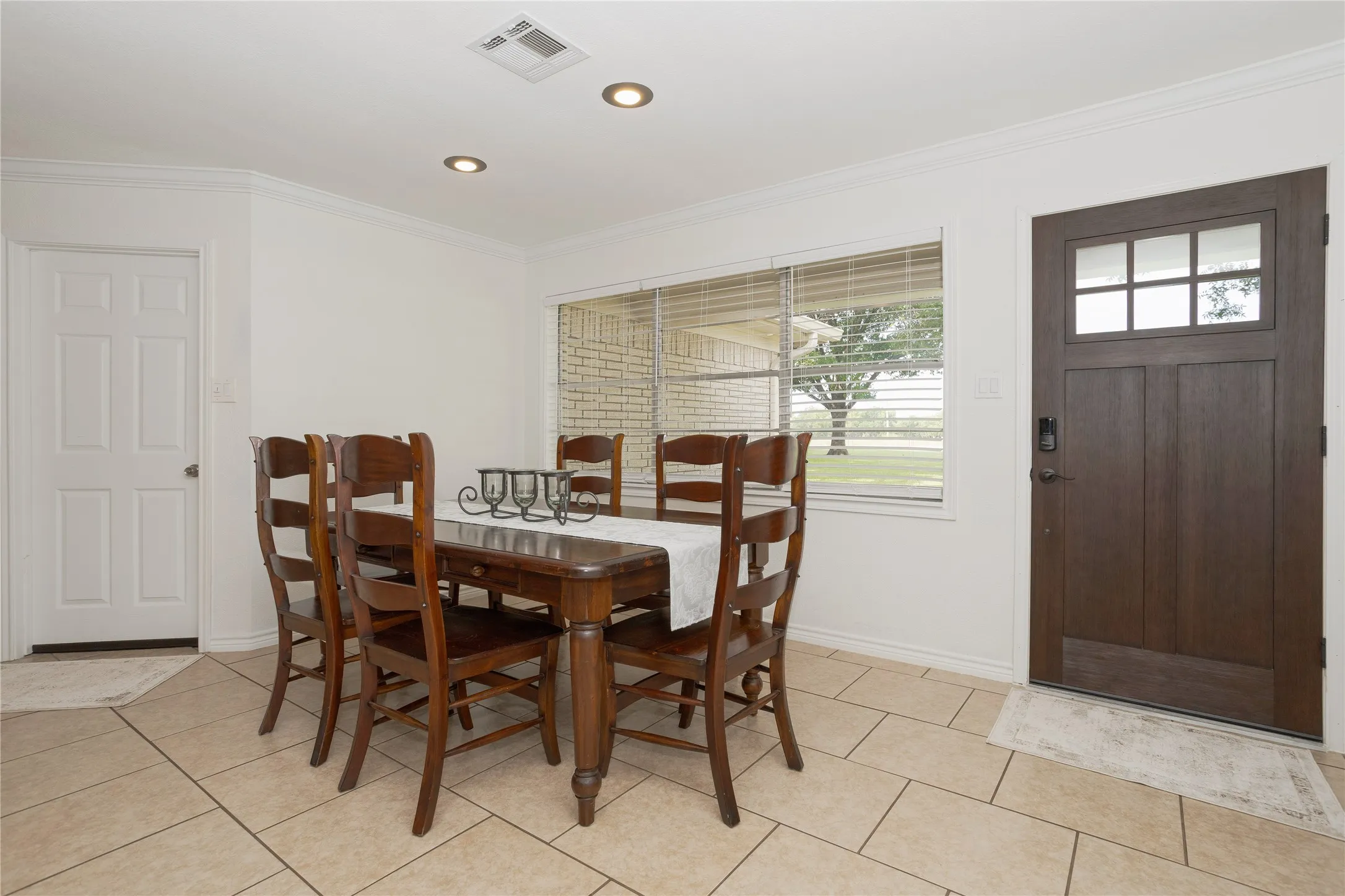 Dining room and front entrance