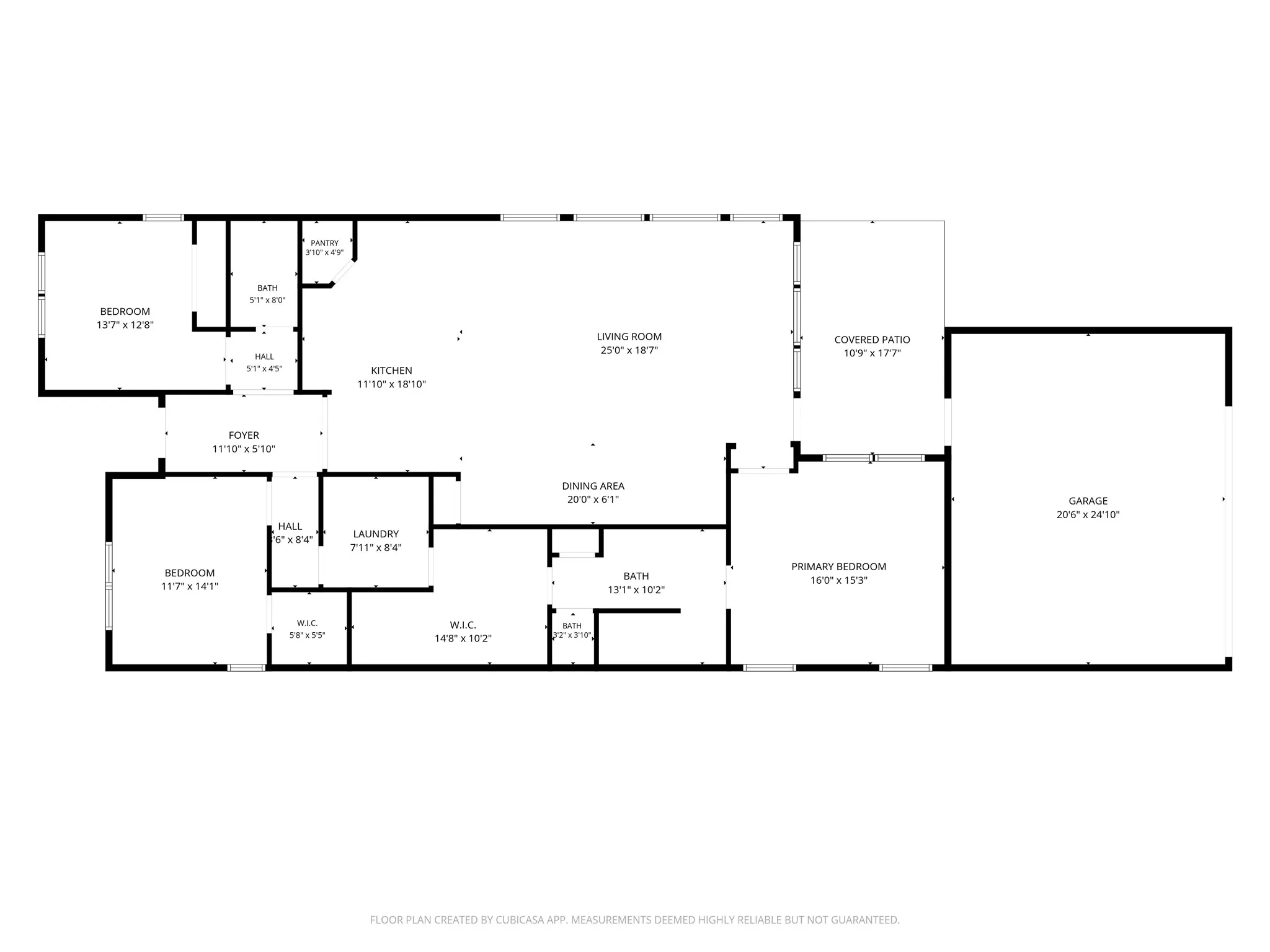 Second floor plan featuring primary suite and two additional bedrooms