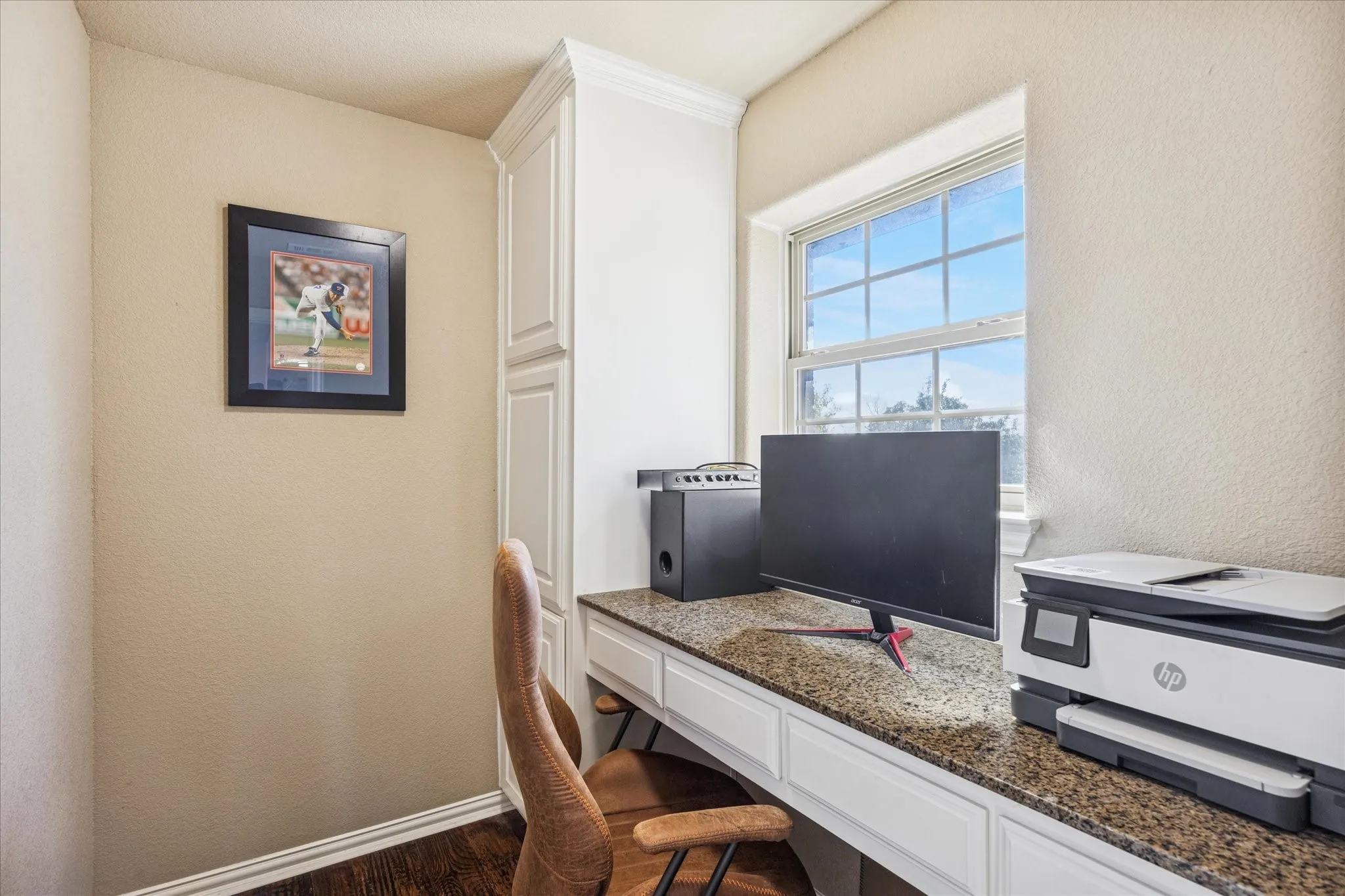 Office is located upstairs