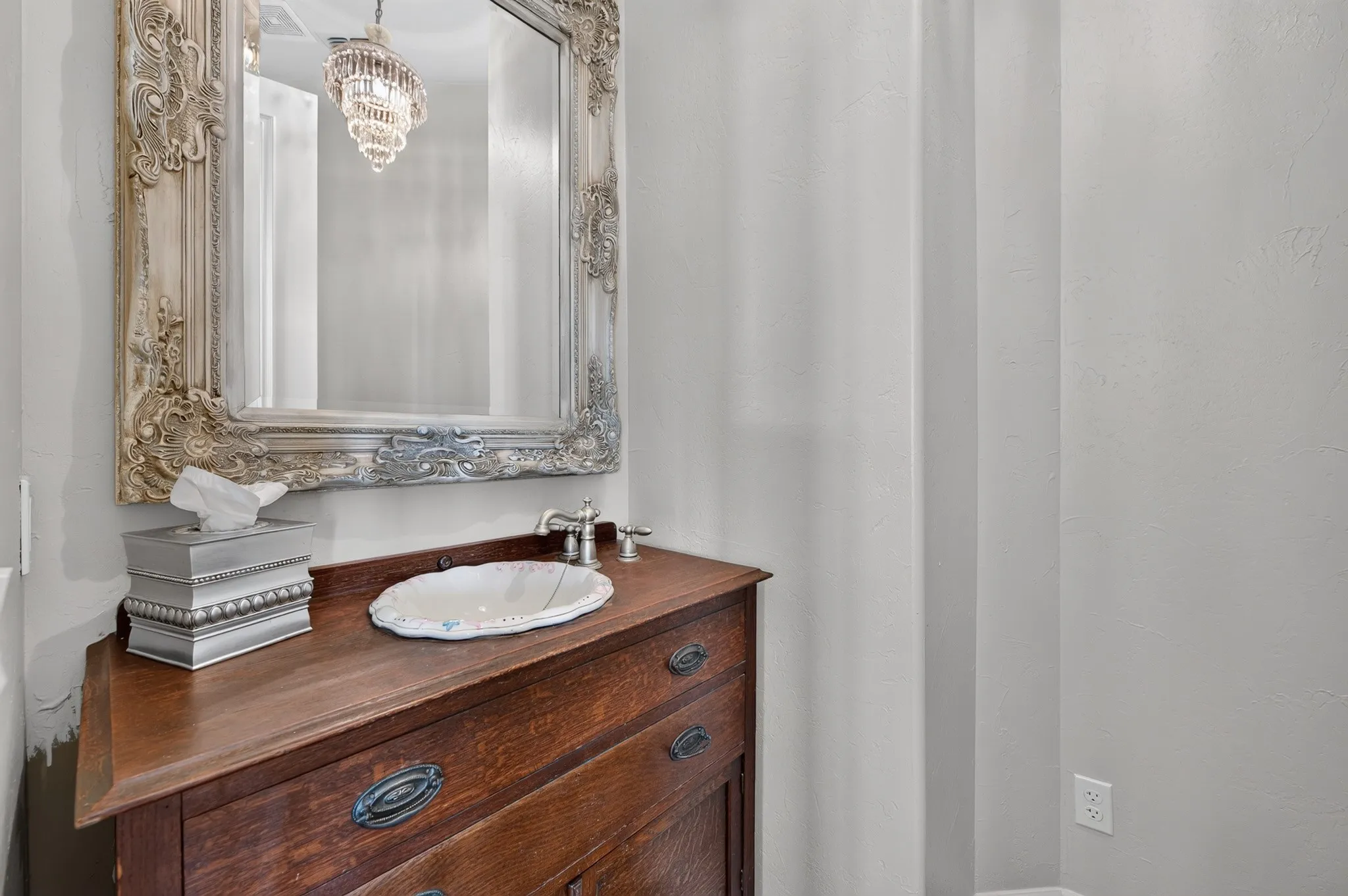 Half bath located downstairs