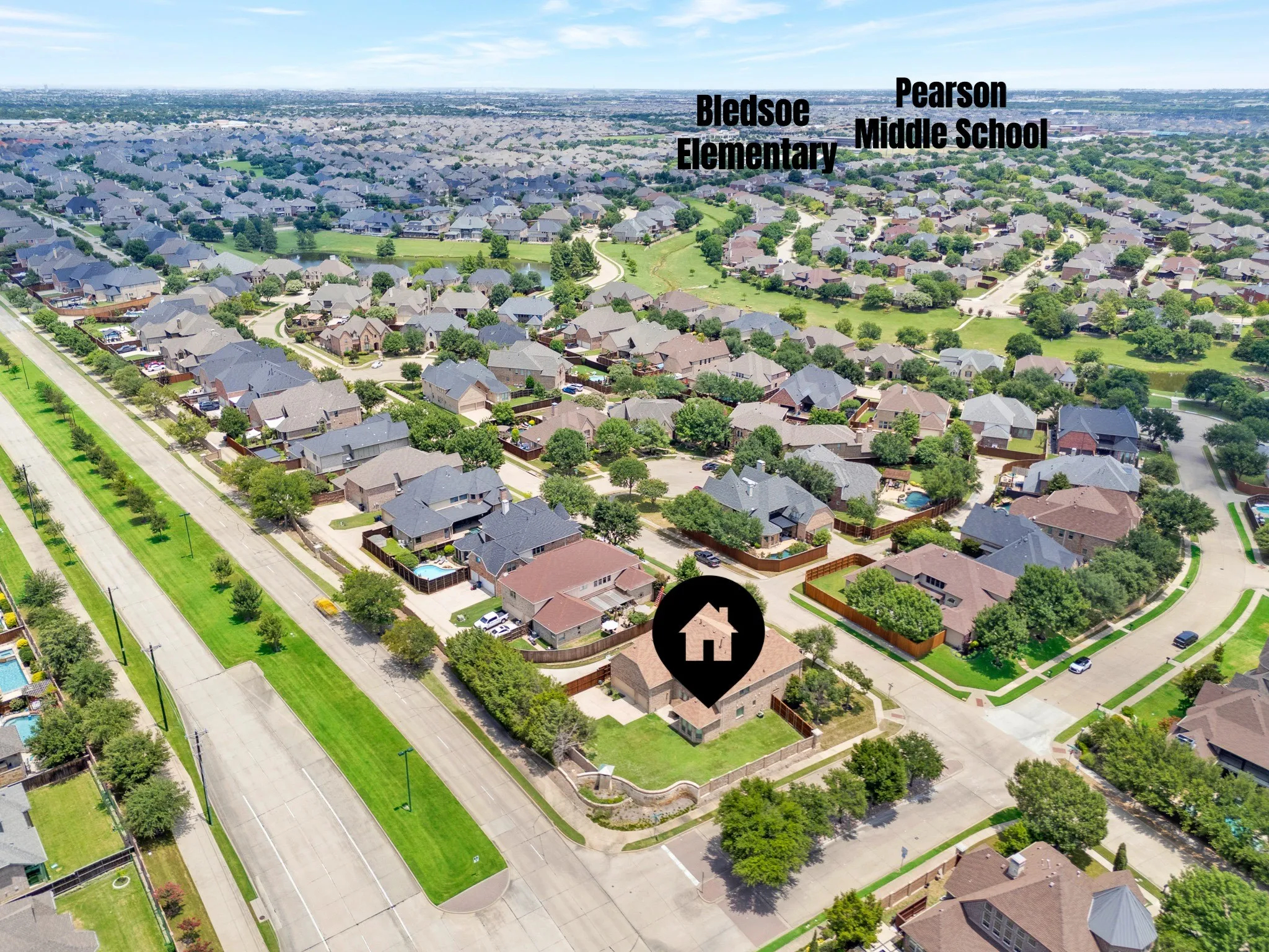 The home is located in close proximity to the FISD elementary, middle and High Schools!