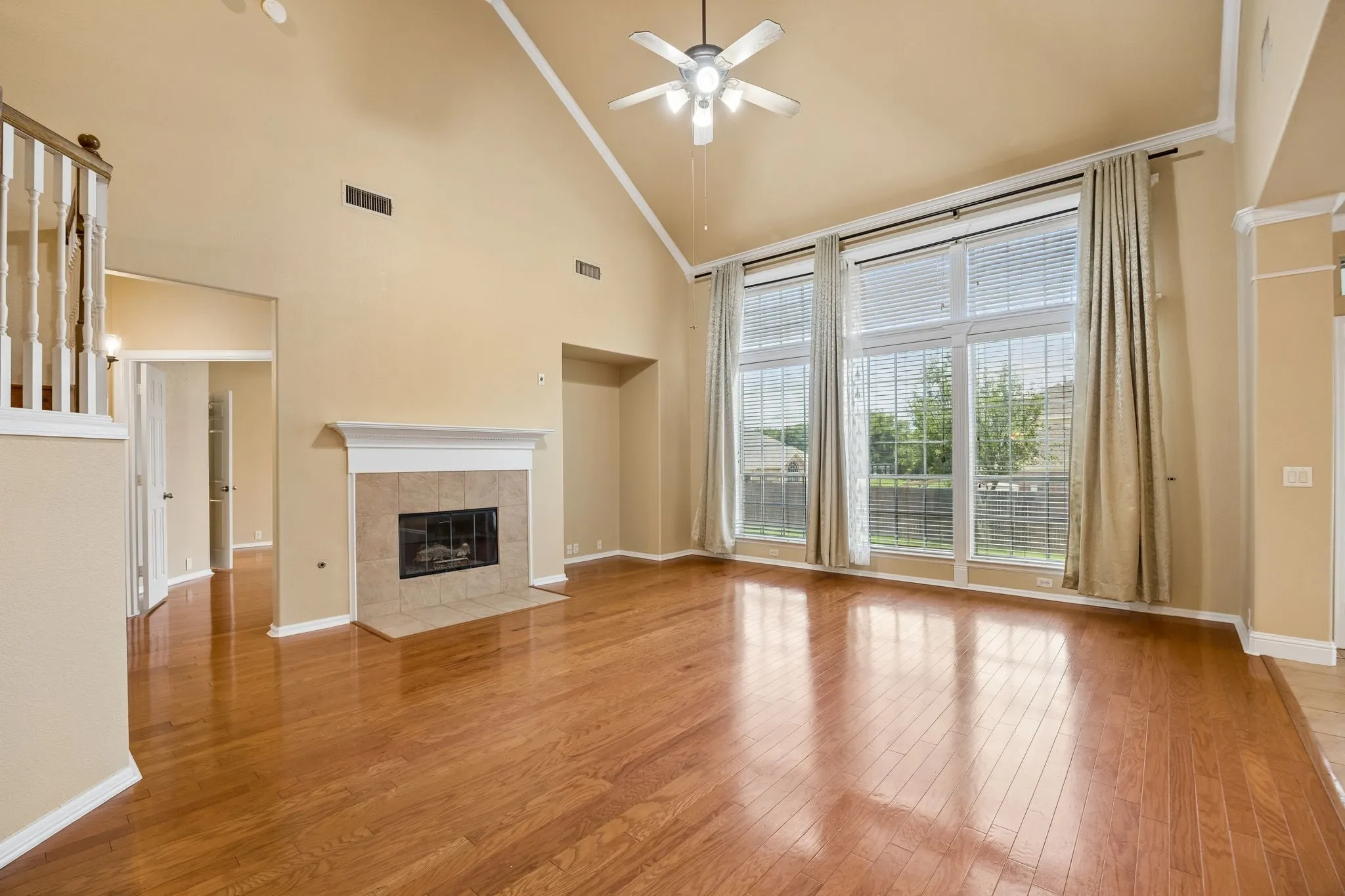 Large open living room