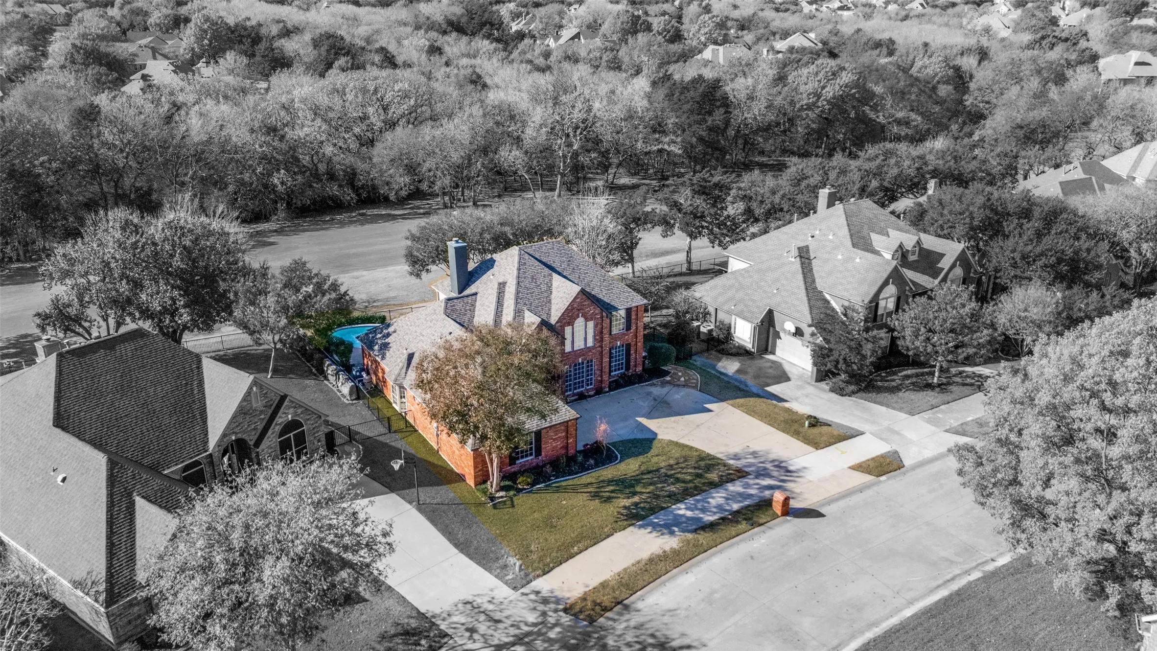 Front with the golf course behind