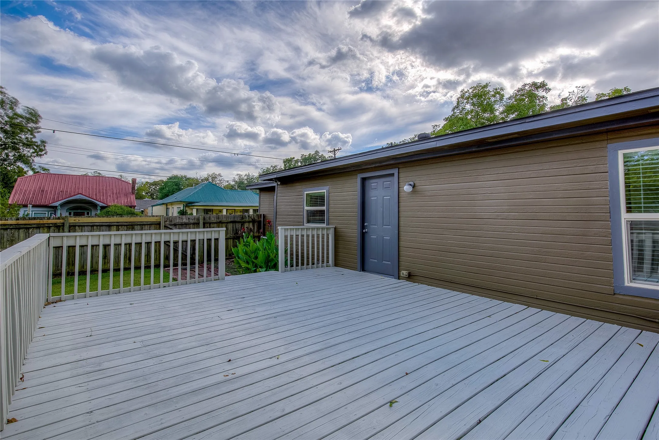 Additional view of deck