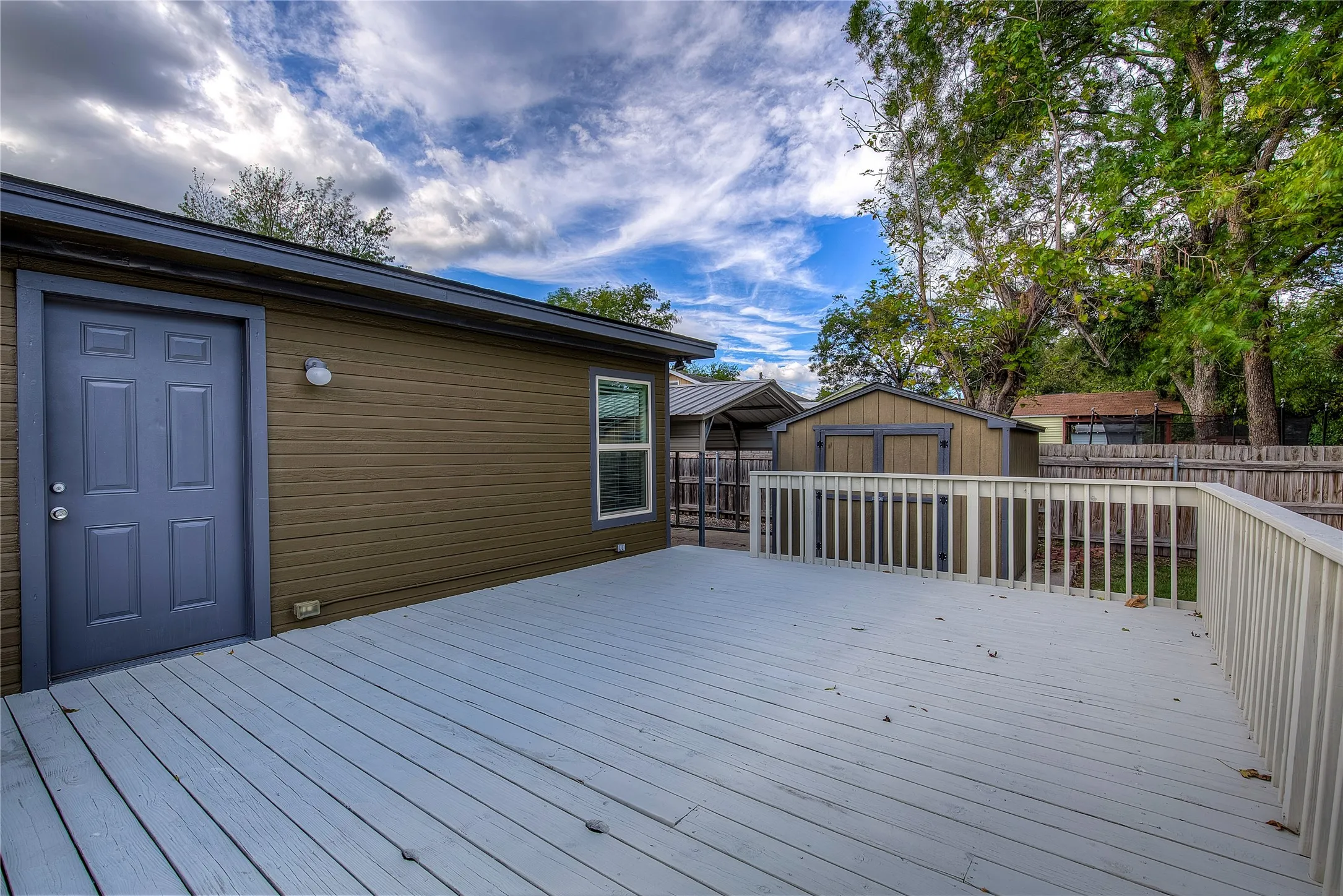 Additional view of deck