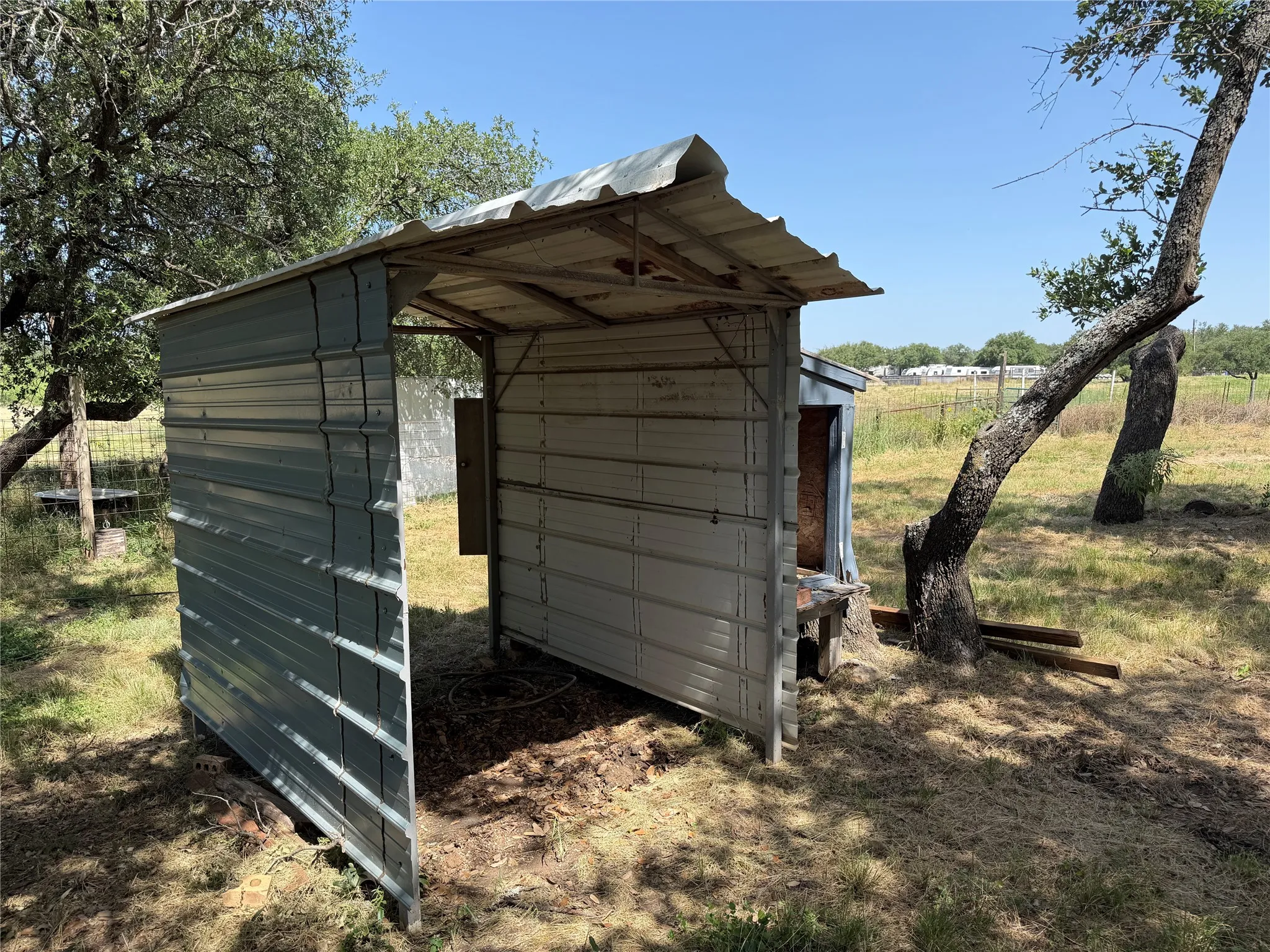 Metal covered storage