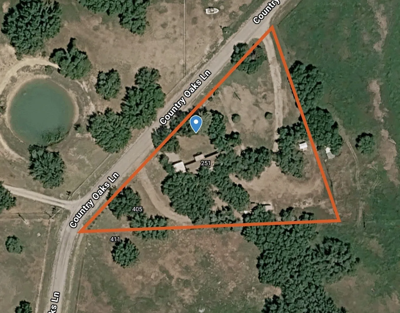Property Map. Illustrating the property boundaries and surrounding geographic features