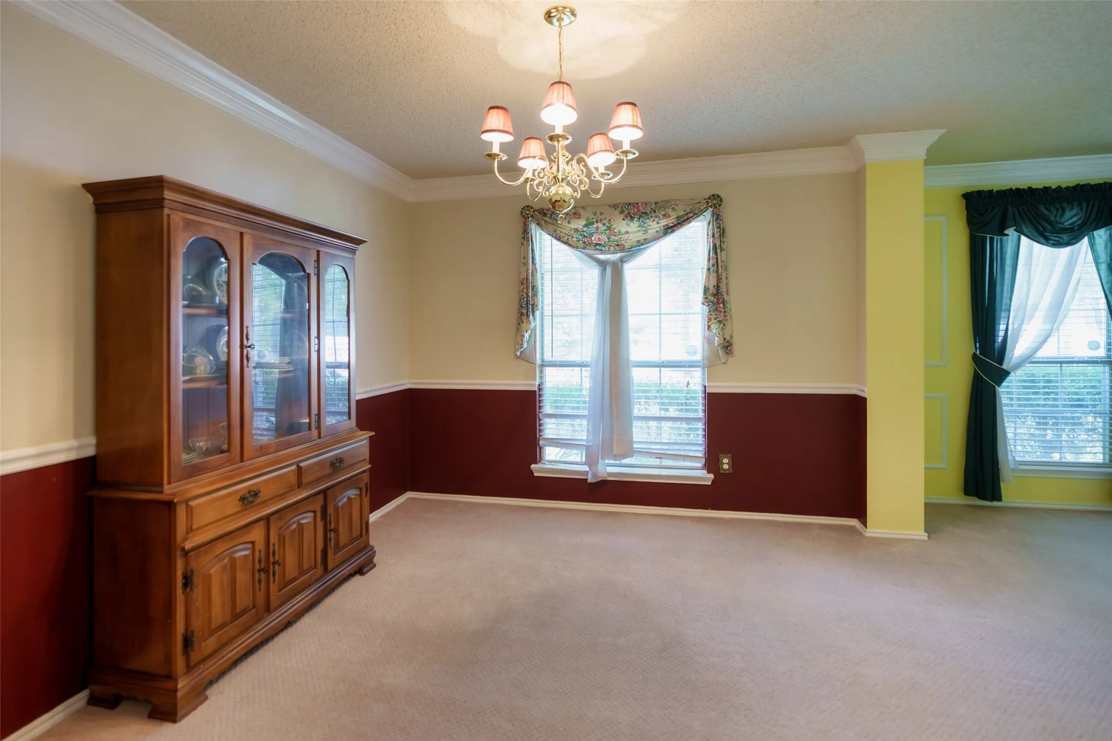 Formal dining room is perfect for holiday meals, dinner parties, and family gatherings