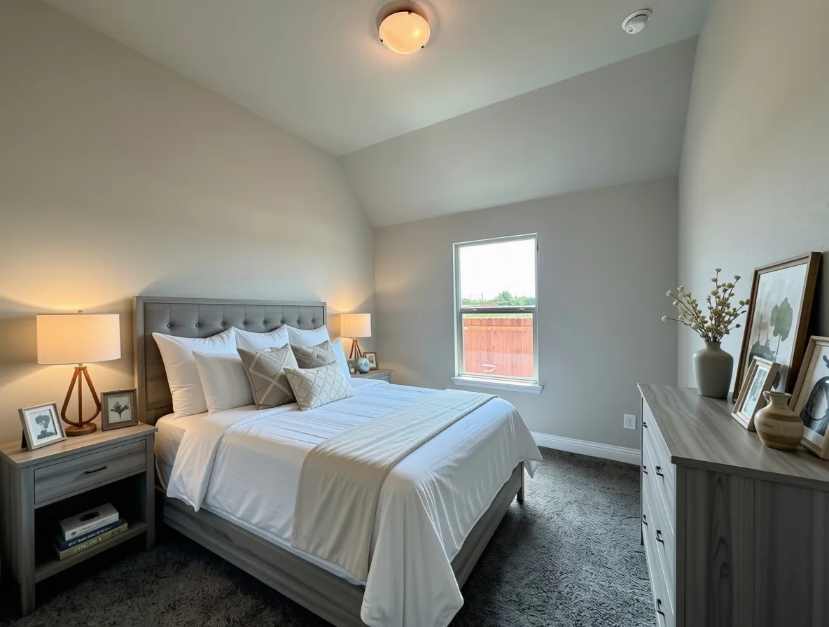 Bed 3 with vaulted ceiling