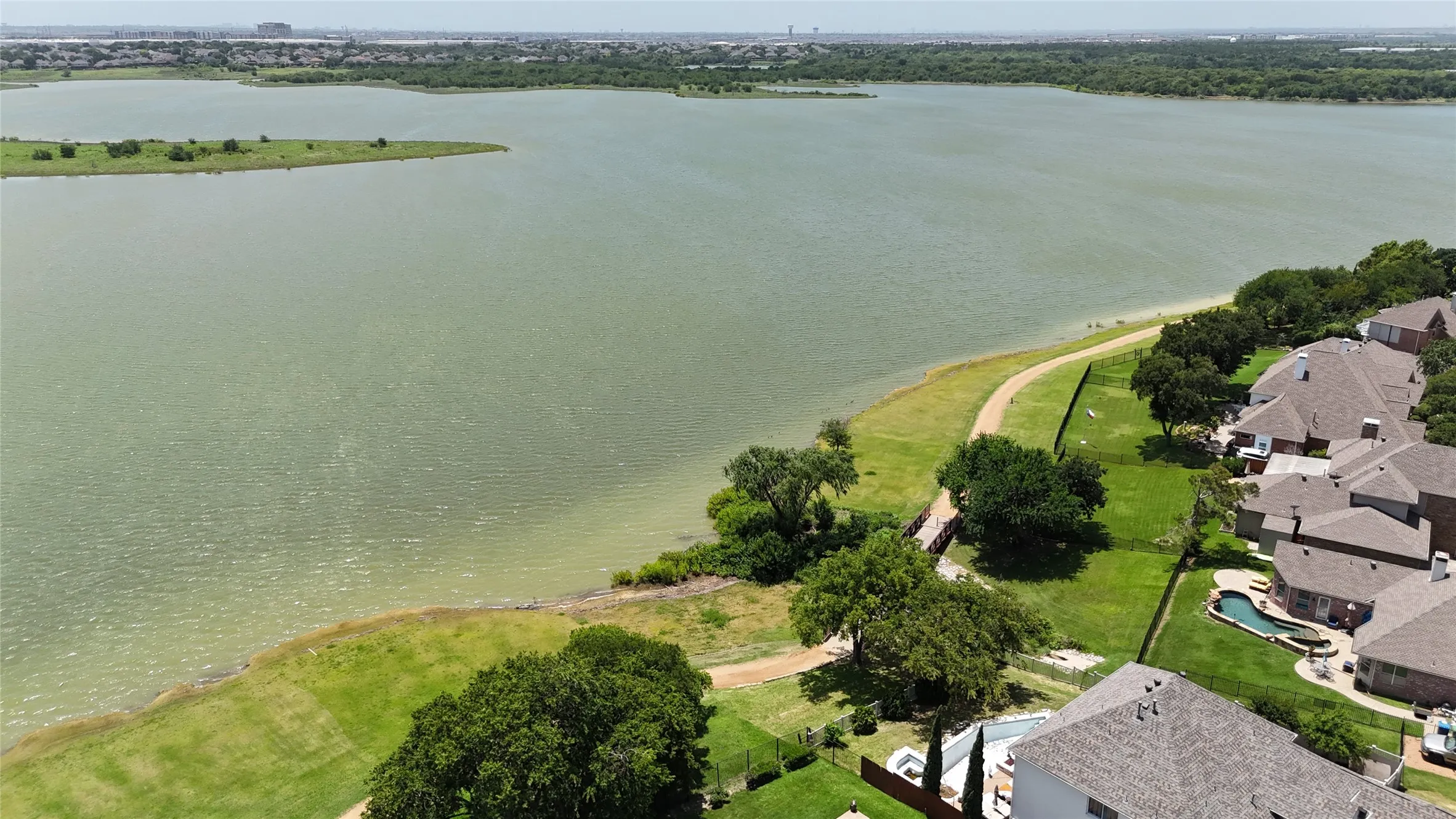 Neighborhood Lakeside Walking Trail