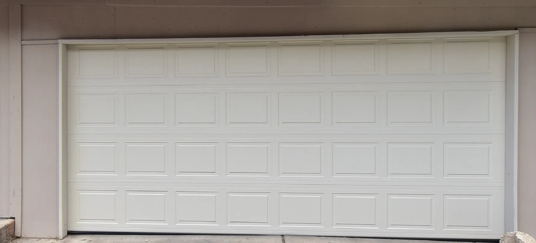 Brand new garage door with new opener