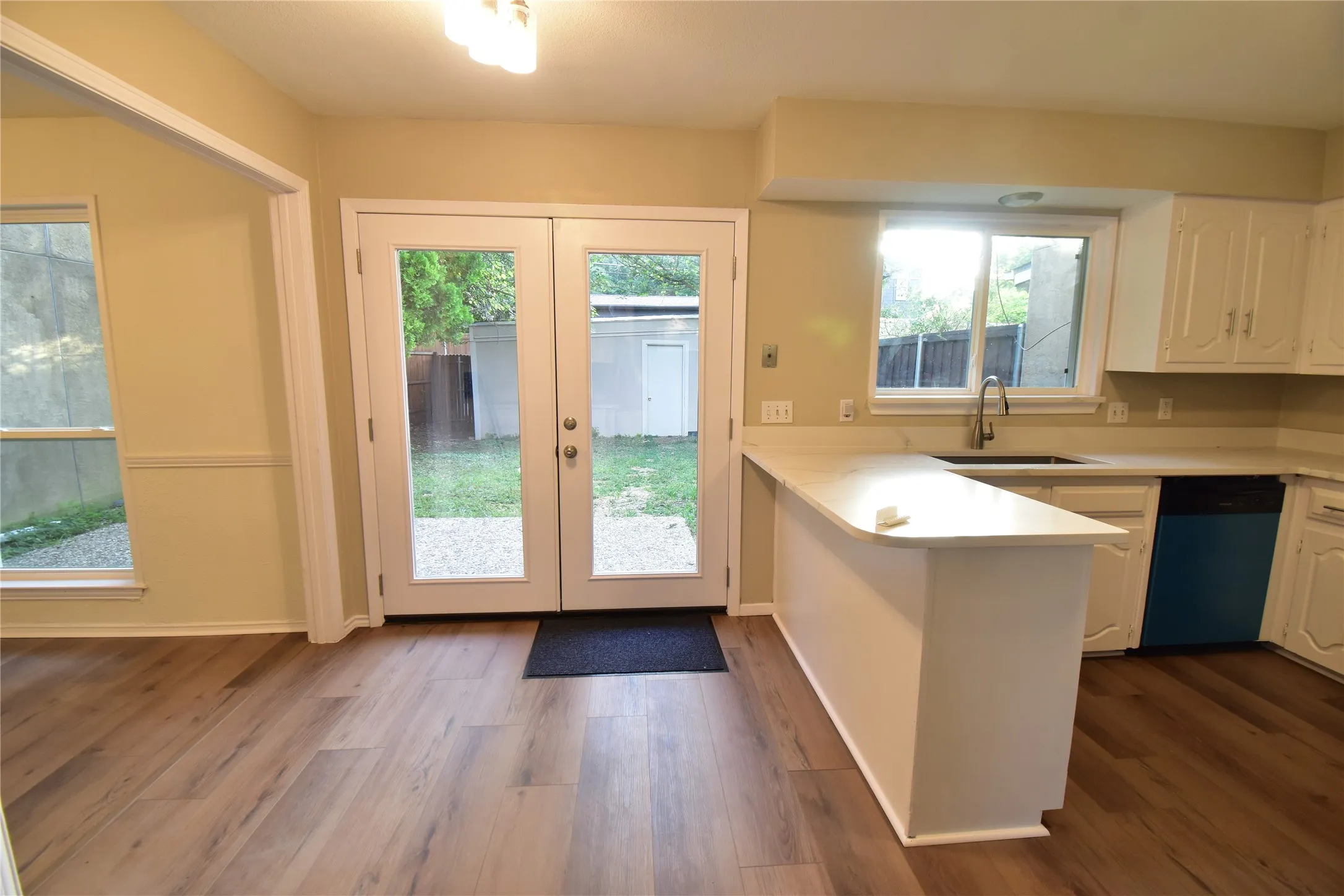 Evening view of the gourmet kitchen