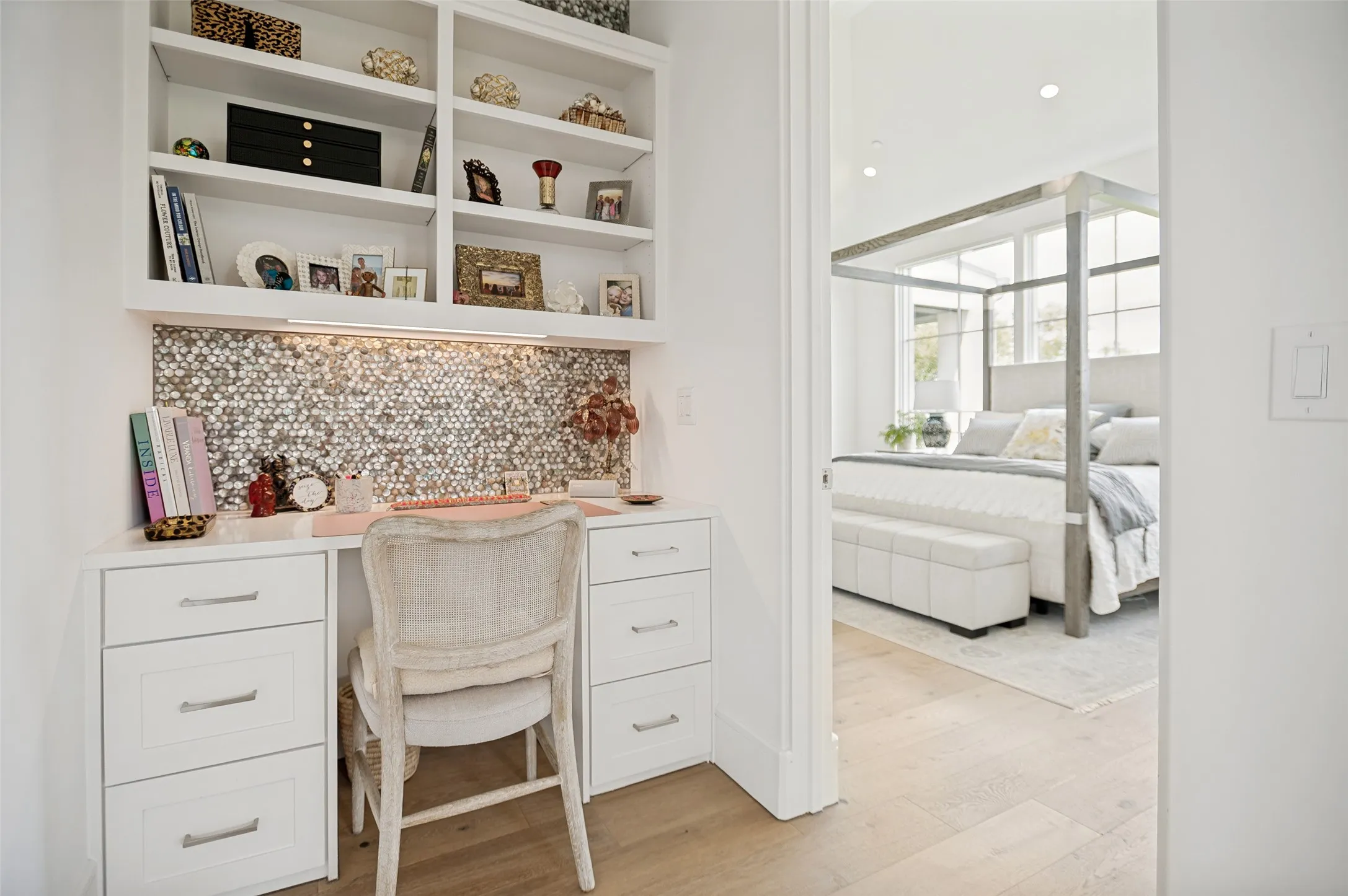Vestibule with office nook