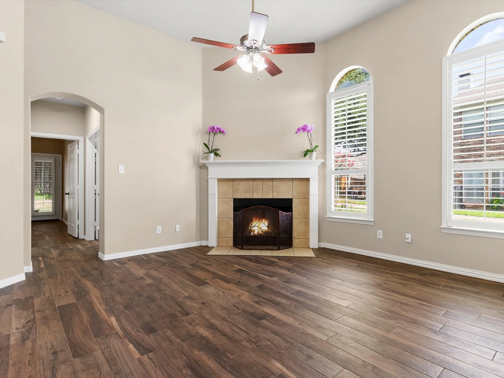 Living Room & Fire Place