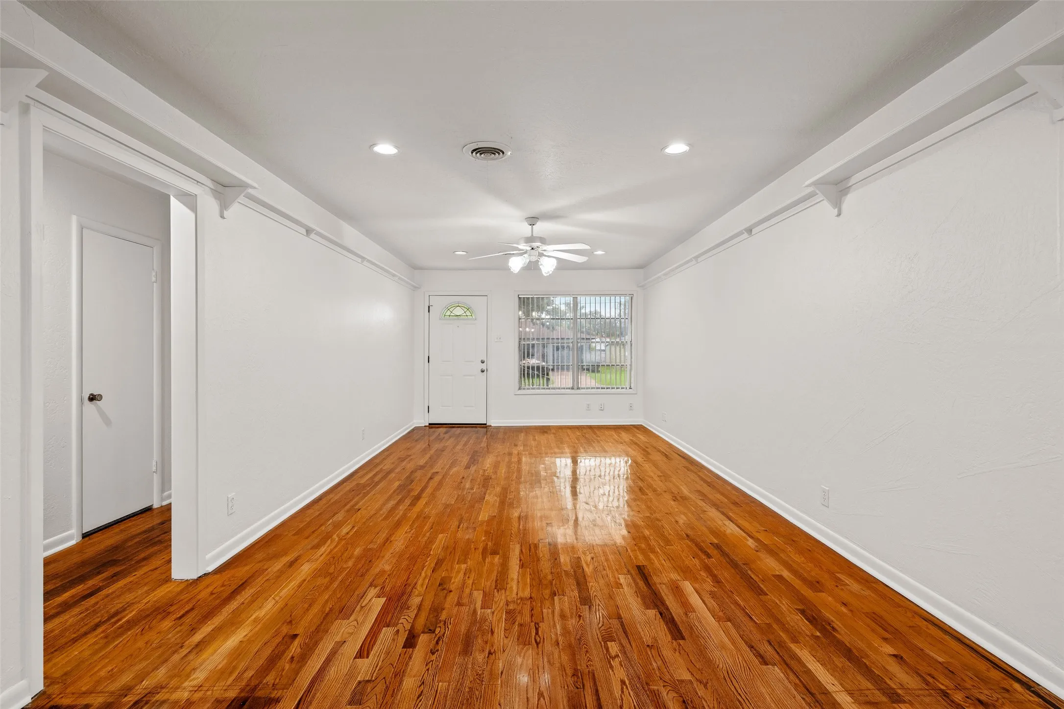 Combined living and dining areas