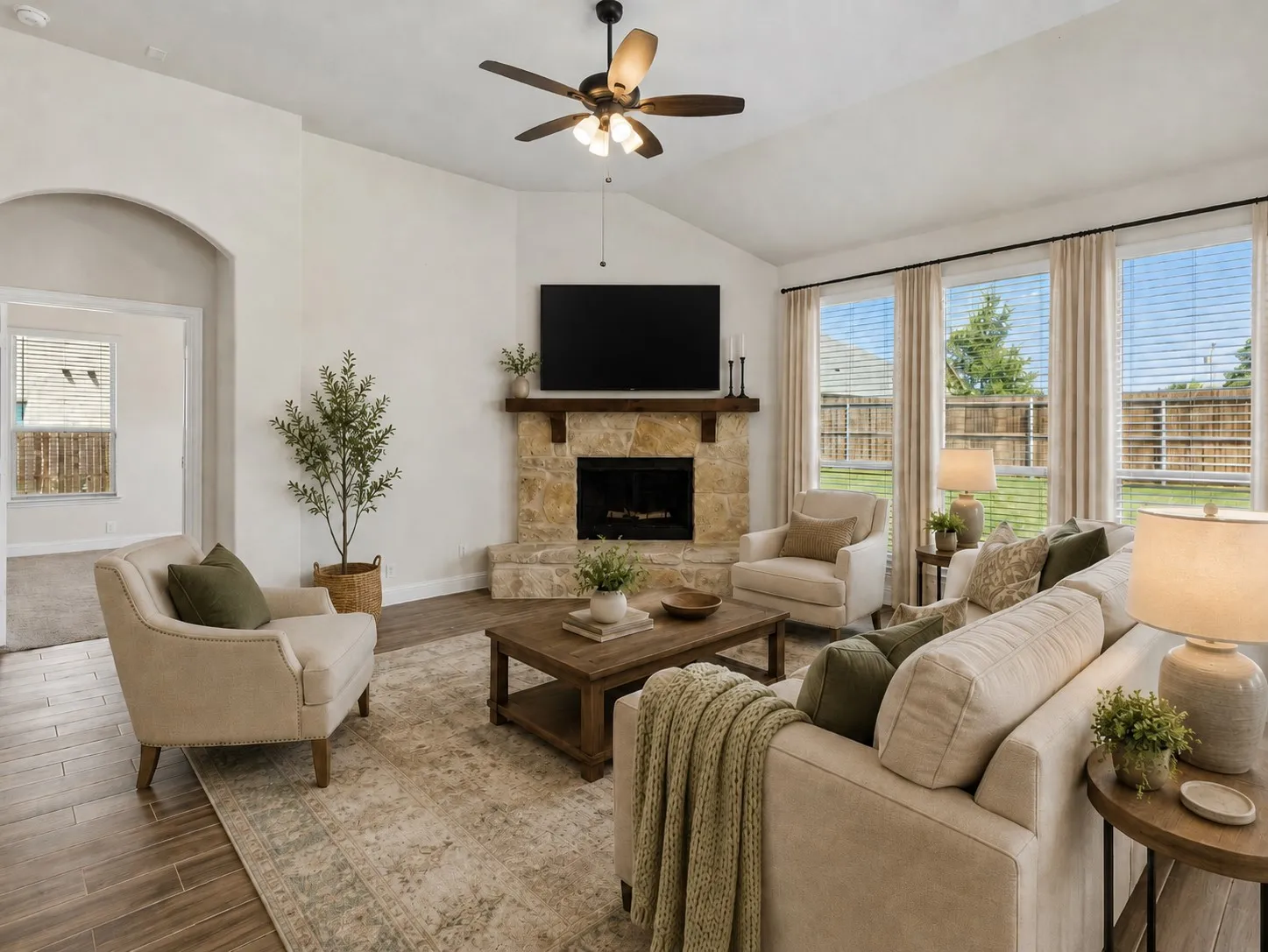 Living Room - virtually staged